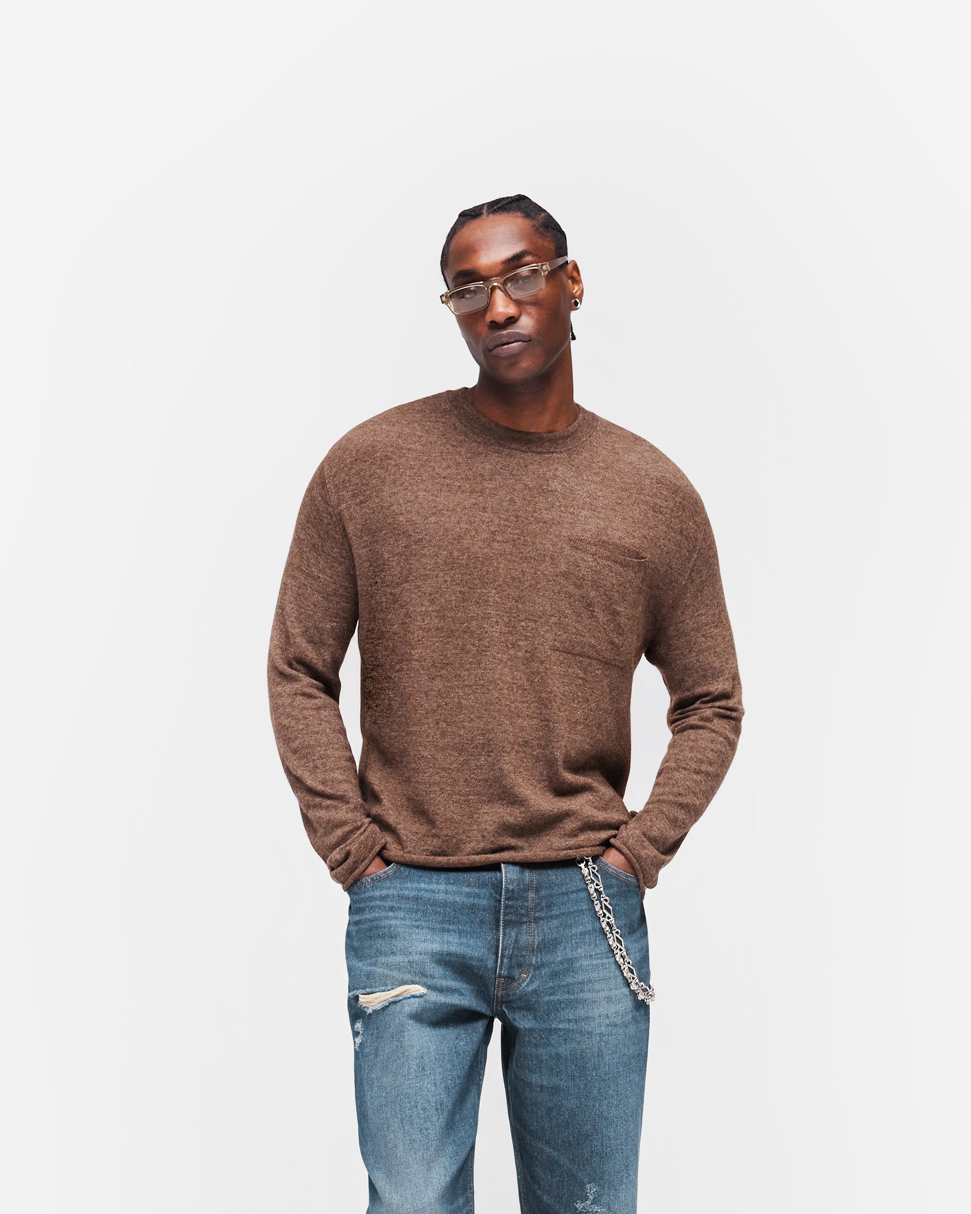 GH Knitted Long Sleeve Top - Espresso