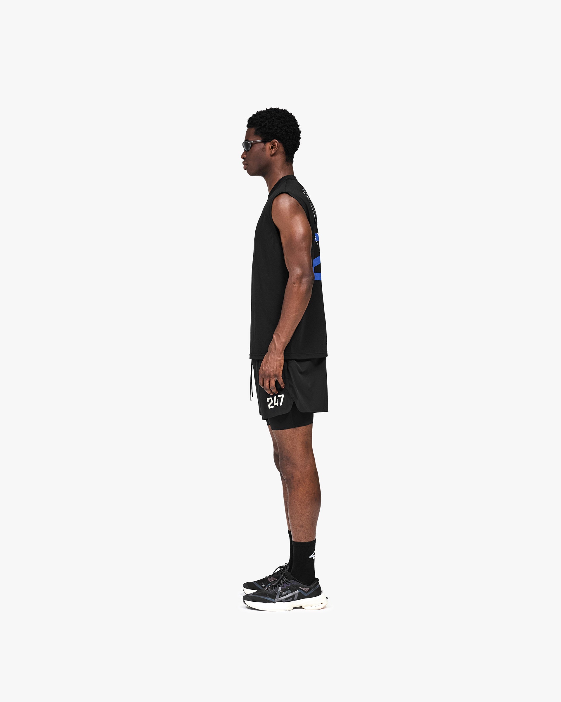 247 Stockholm Oversized Tank - Jet Black