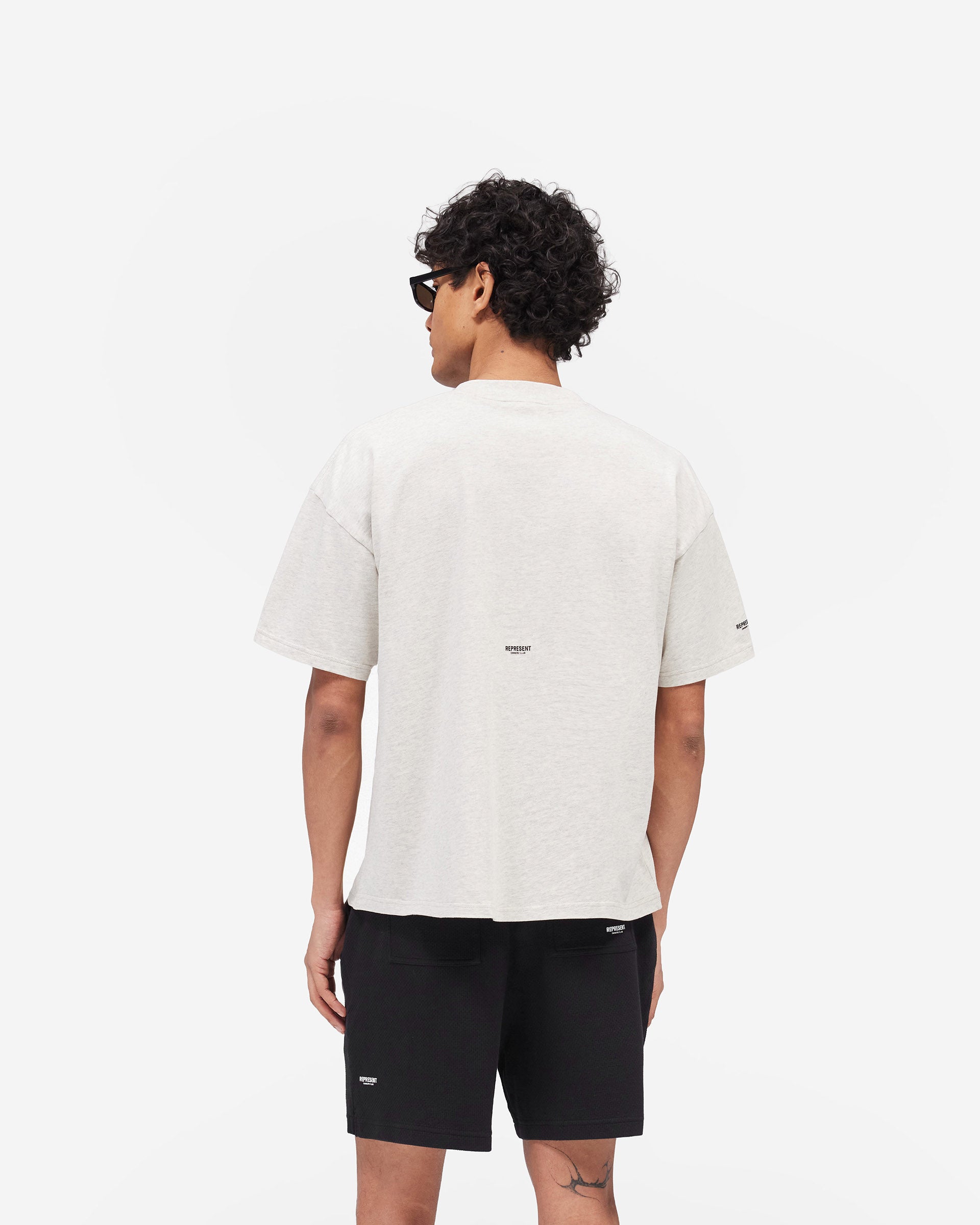 Micro Owners Club T-Shirt - Cream Marl
