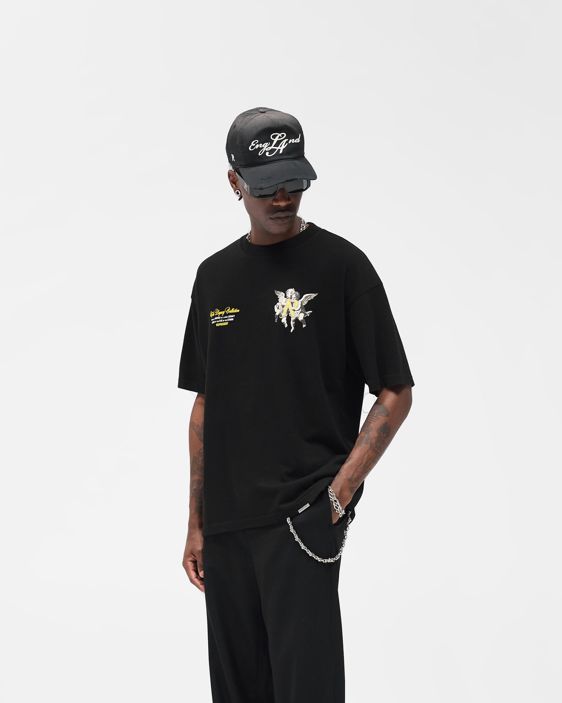 Legacy Cherubs T-Shirt - Jet Black