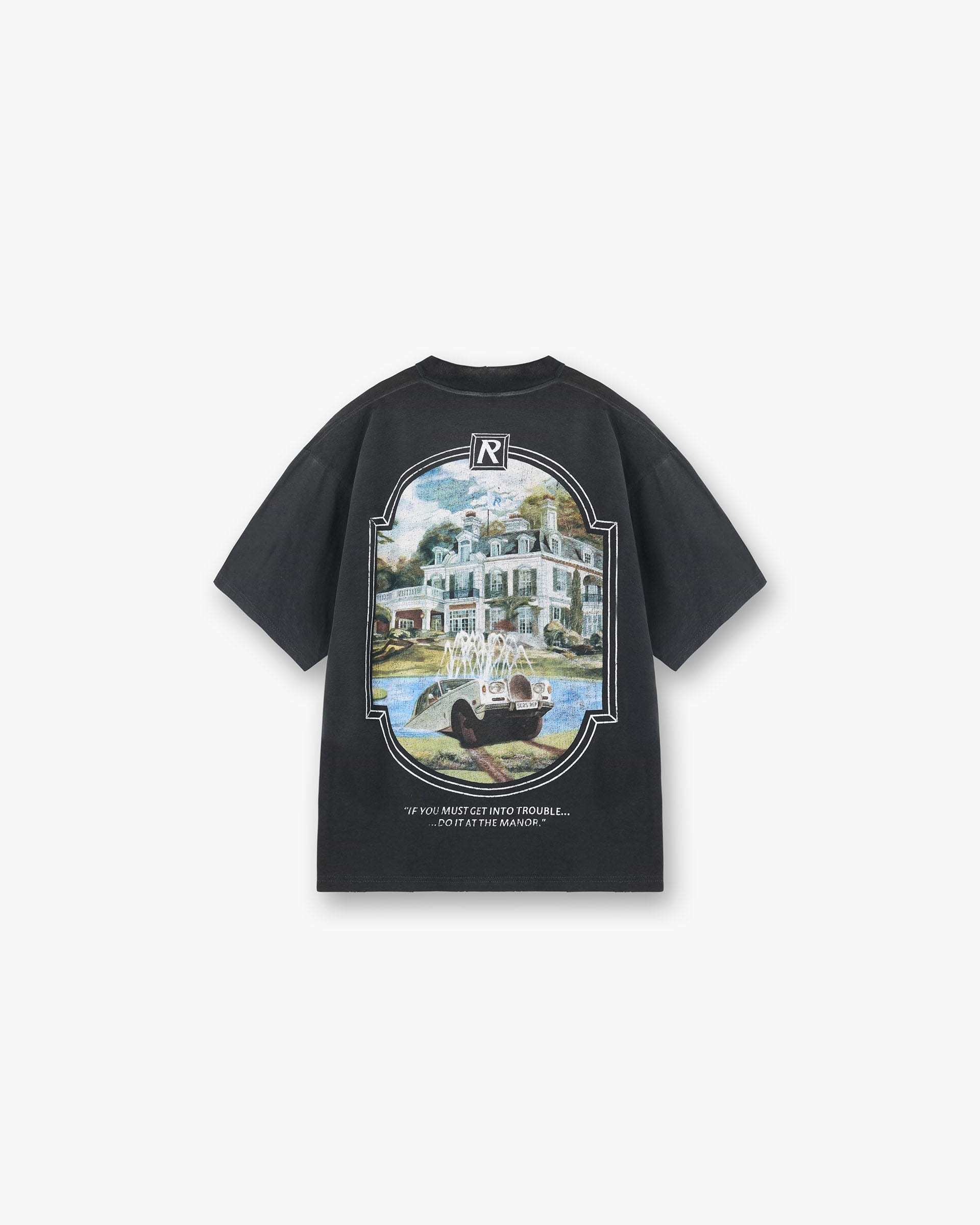 Revere Manor T-Shirt - Stained Black