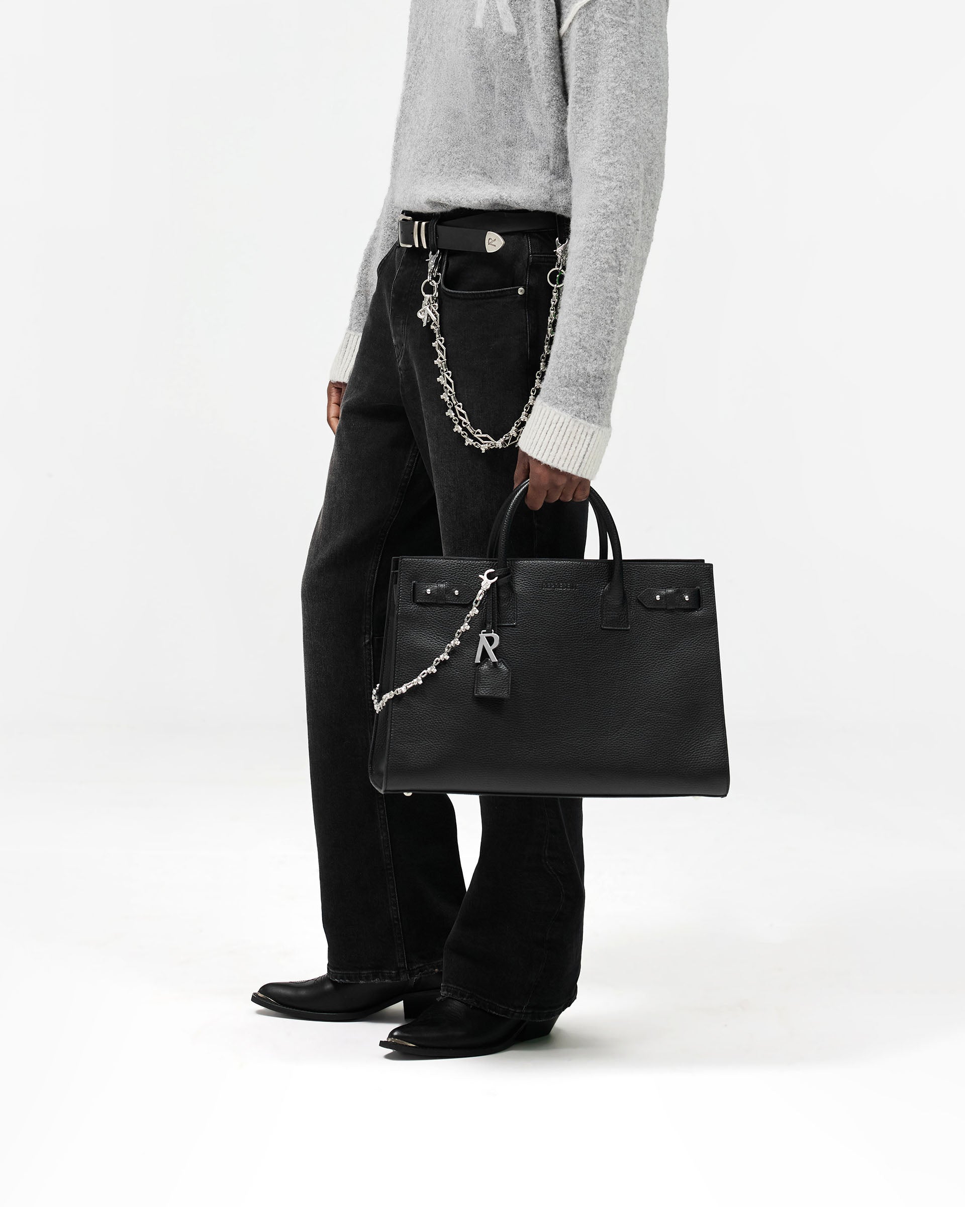 Kick Flare Denim - Aged Black