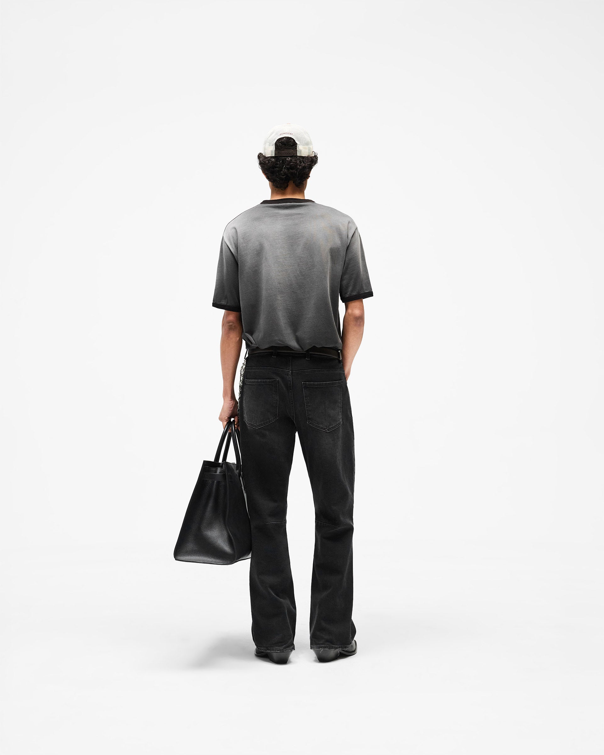 HTN XL Leather Bag - Black