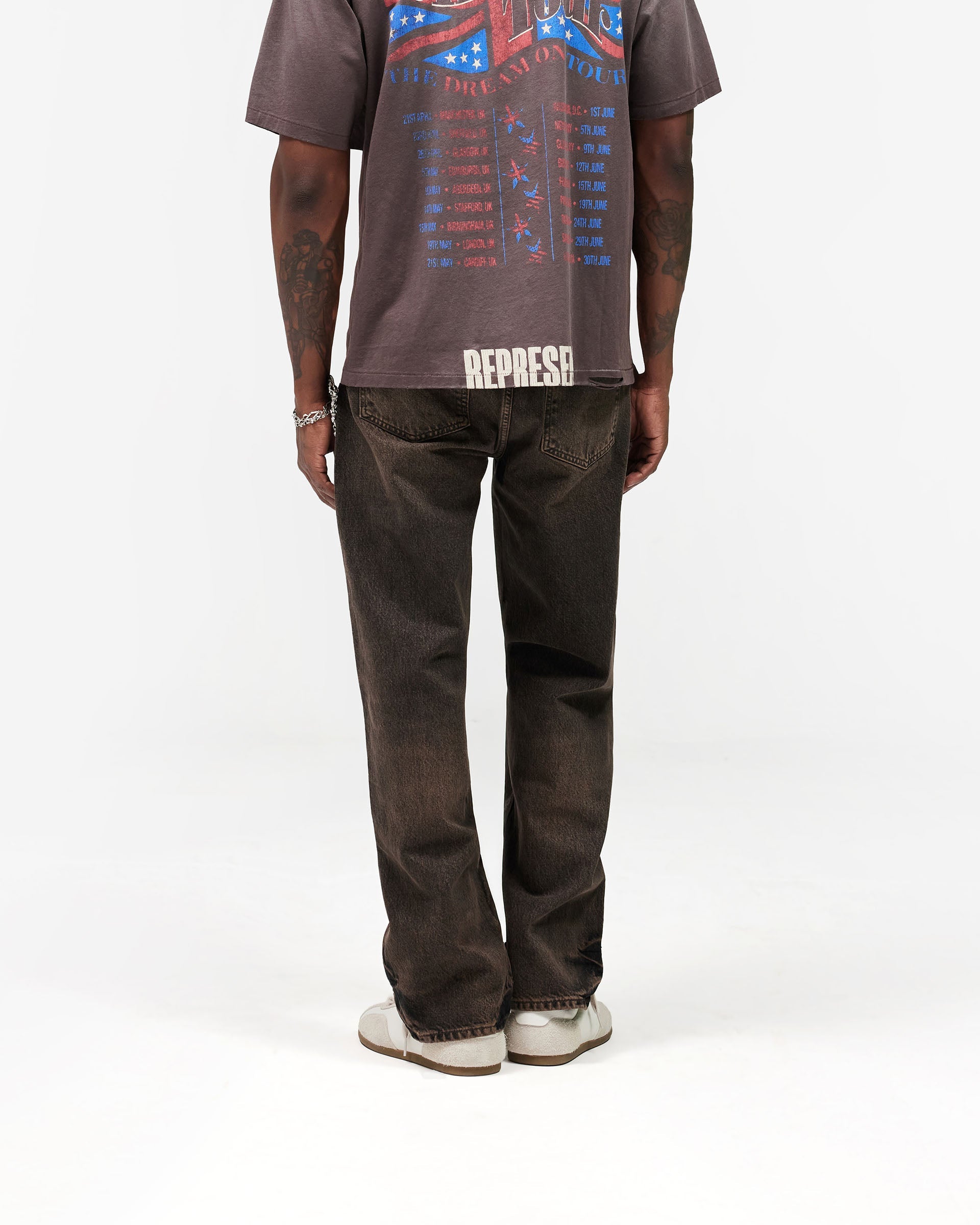 R2 Straight Leg Denim - Bark