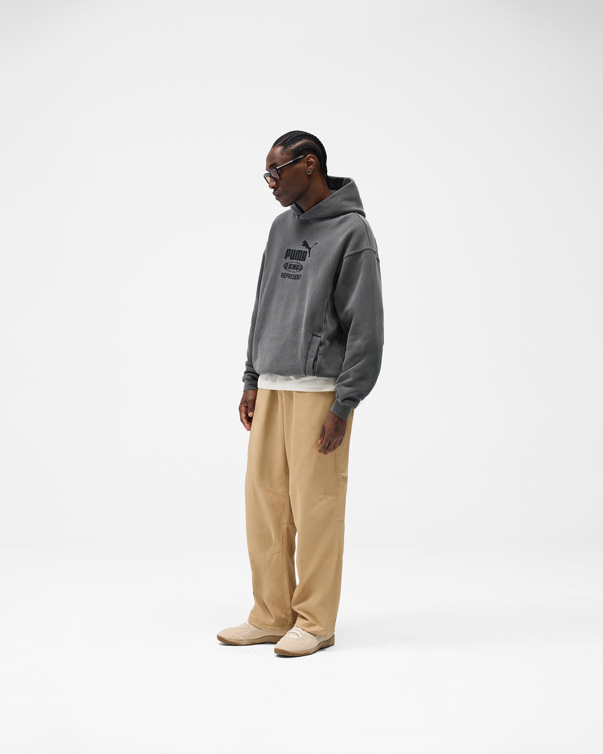 Represent X Puma Graphic Hoodie - Dark Grey
