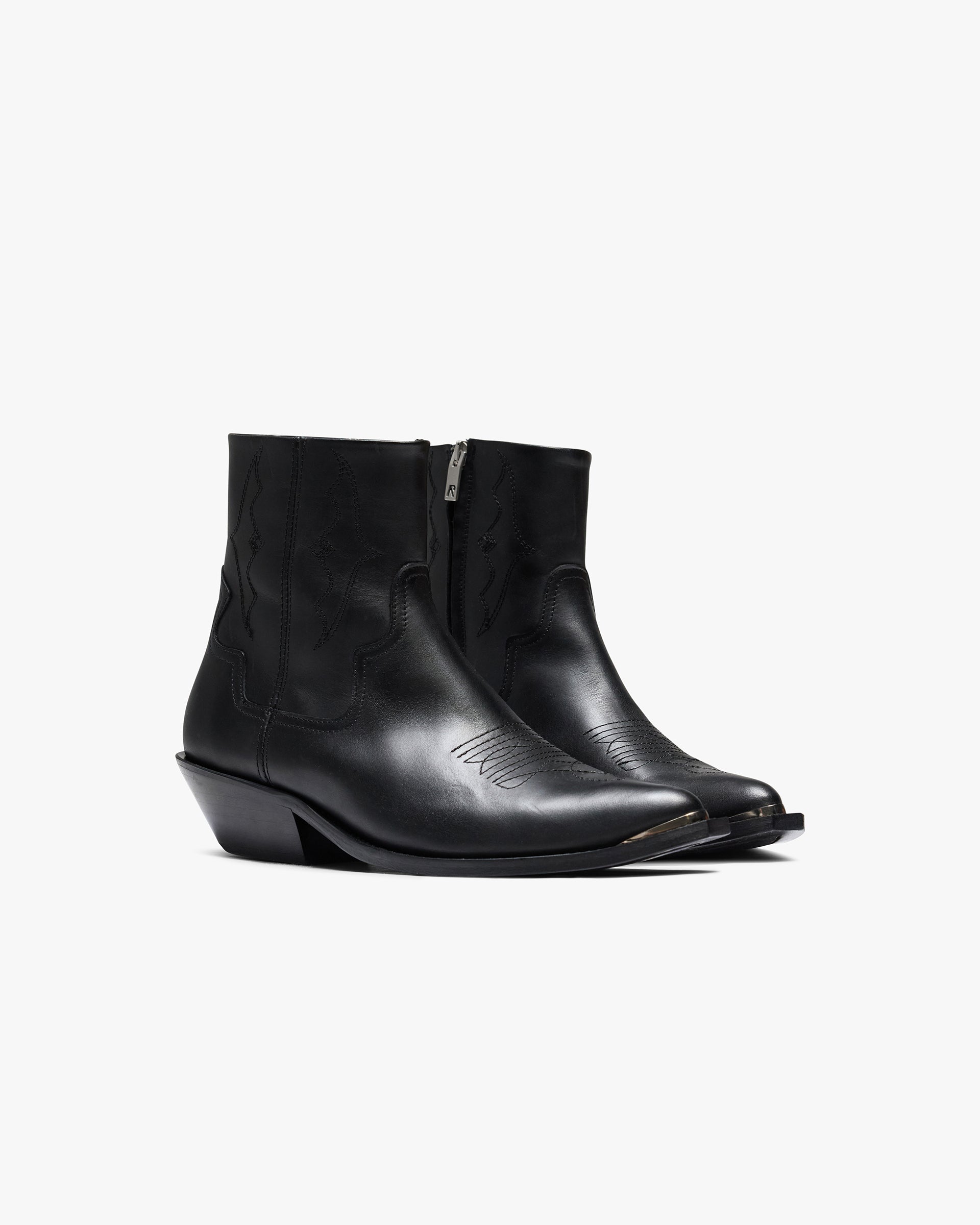 Michael Zip Boot  Leather - Black