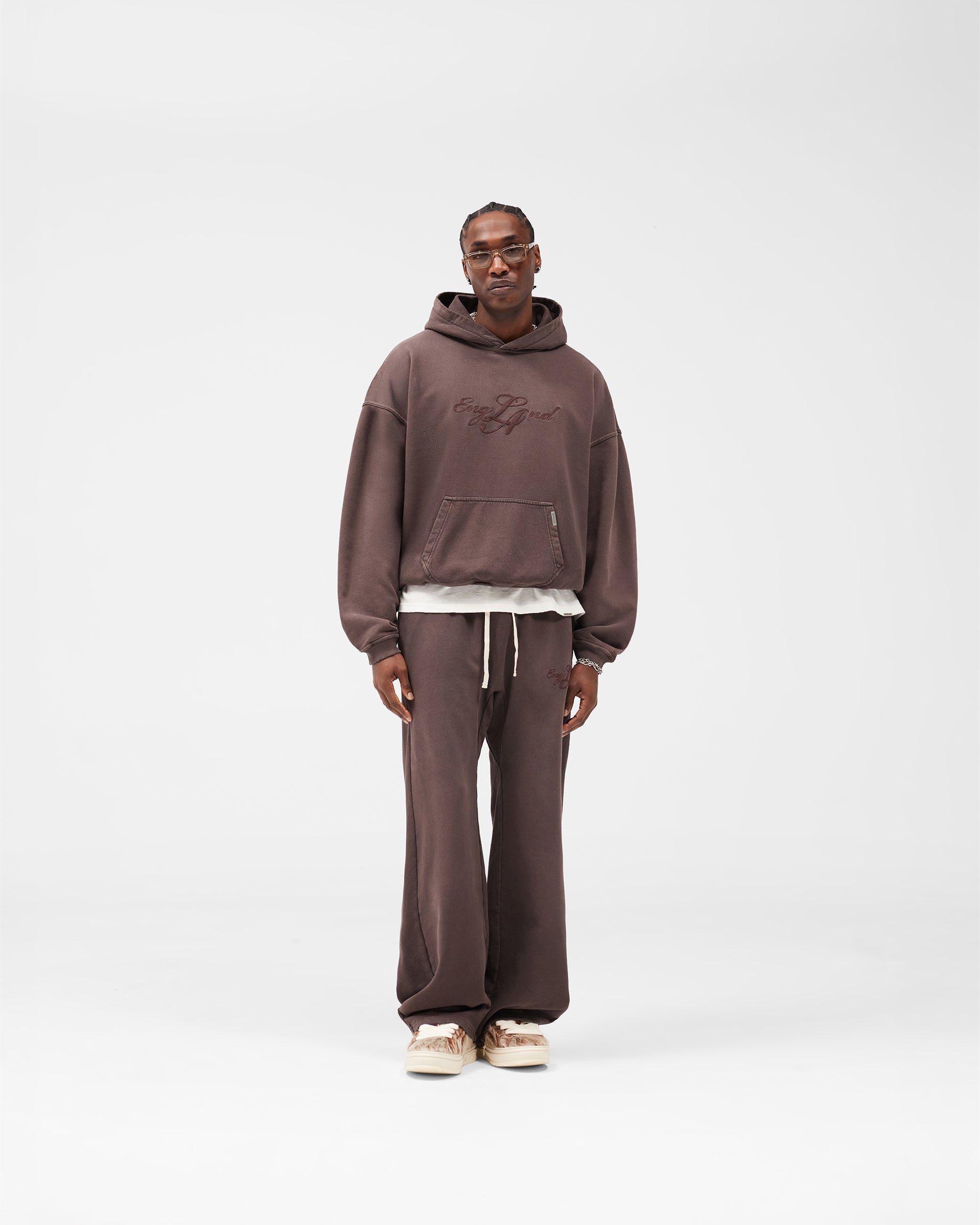 EngLAnd Hoodie - Washed Brown