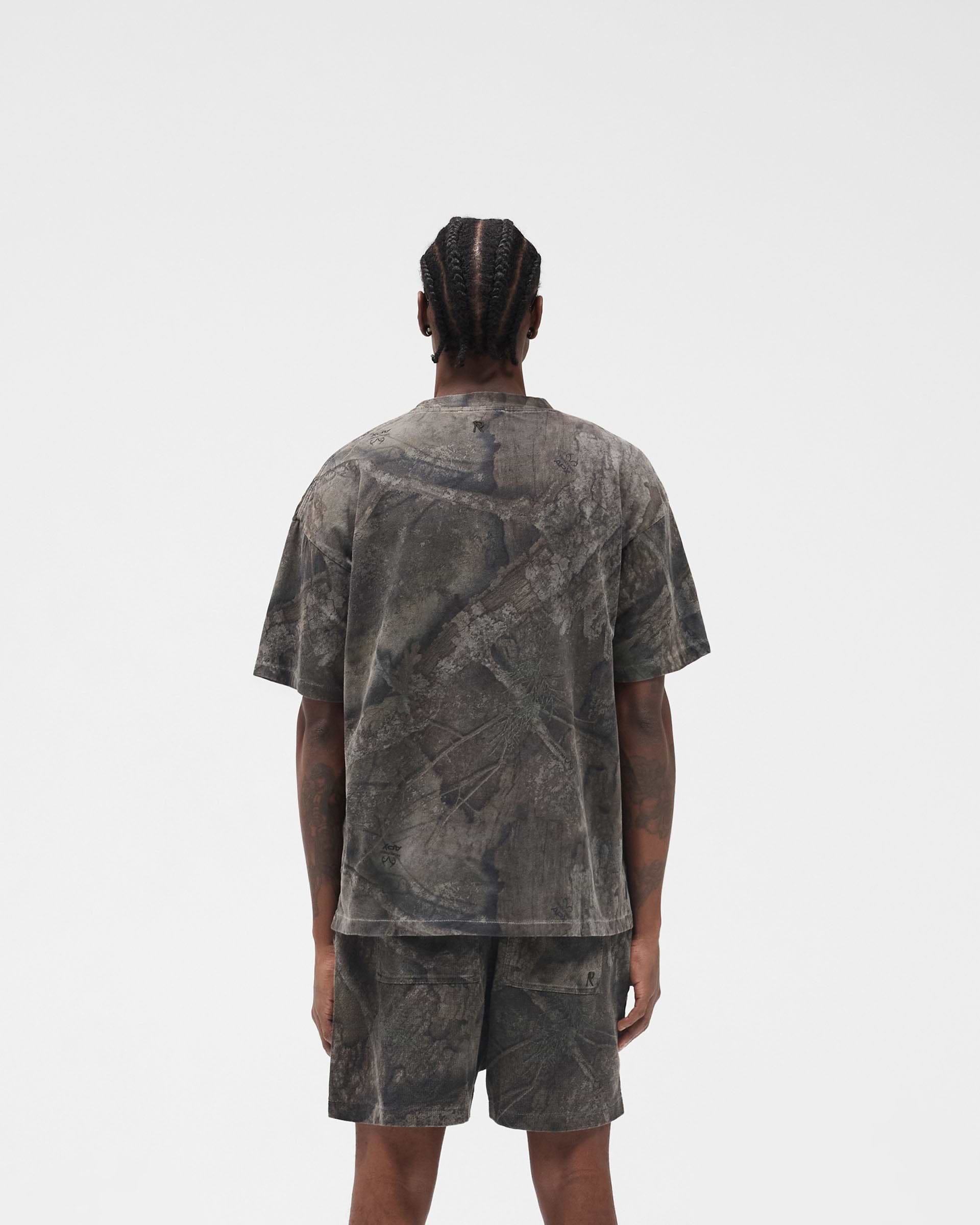 Initial Overdye Realtree® Oversized T-Shirt - Overdyed Black