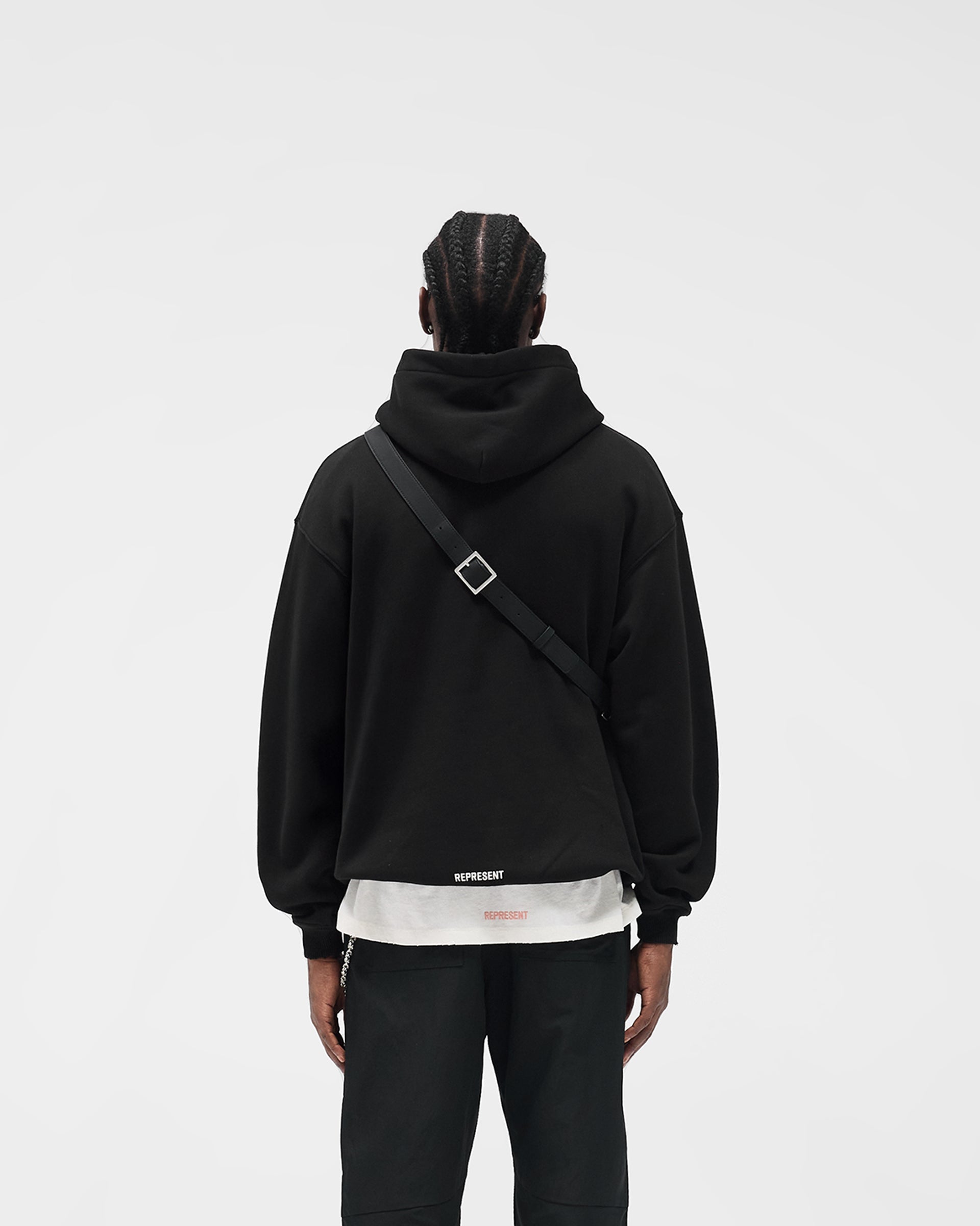 Initial Star Hoodie - Jet Black