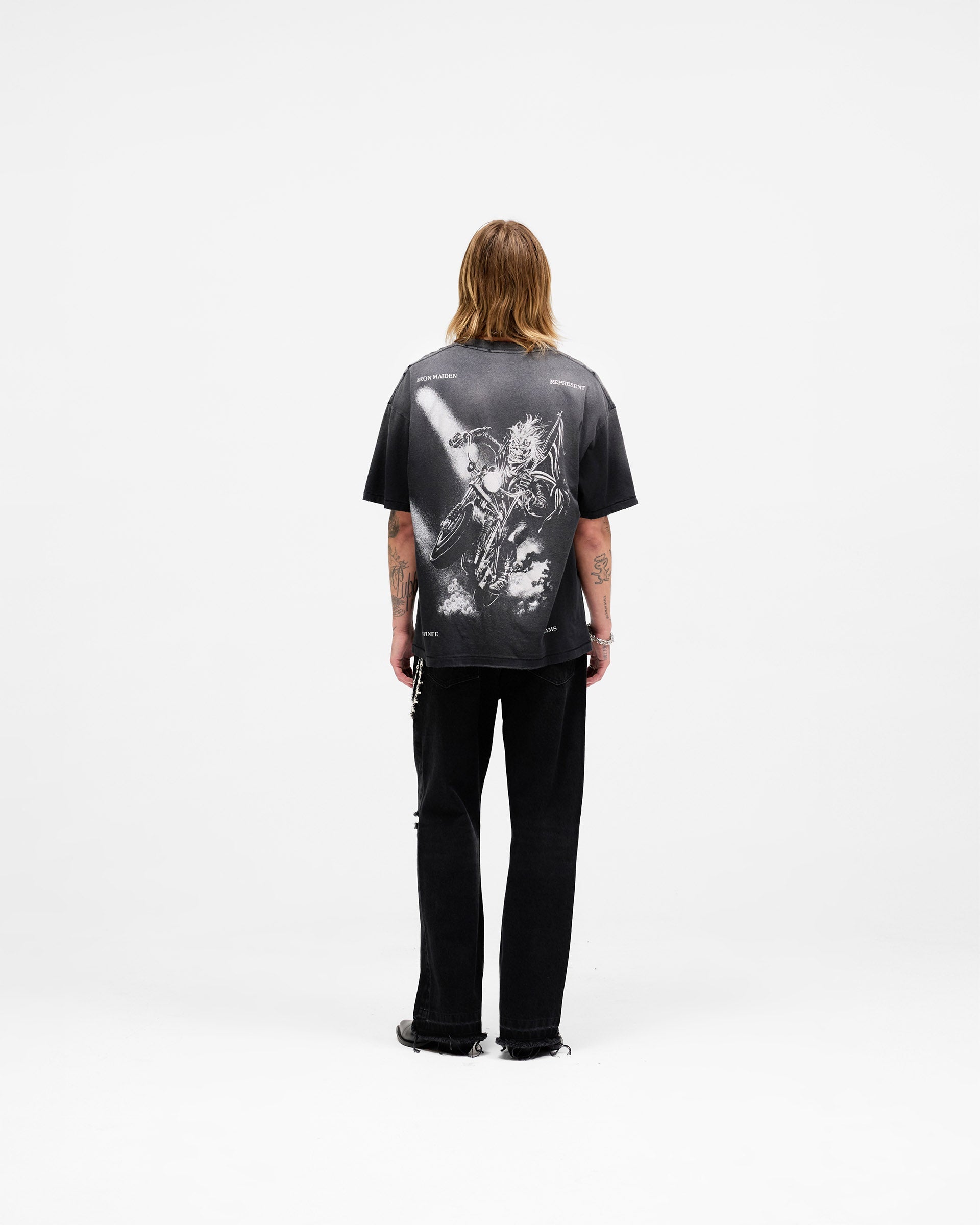 Represent X Iron Maiden Infinite Dreams T-Shirt - Aged Black