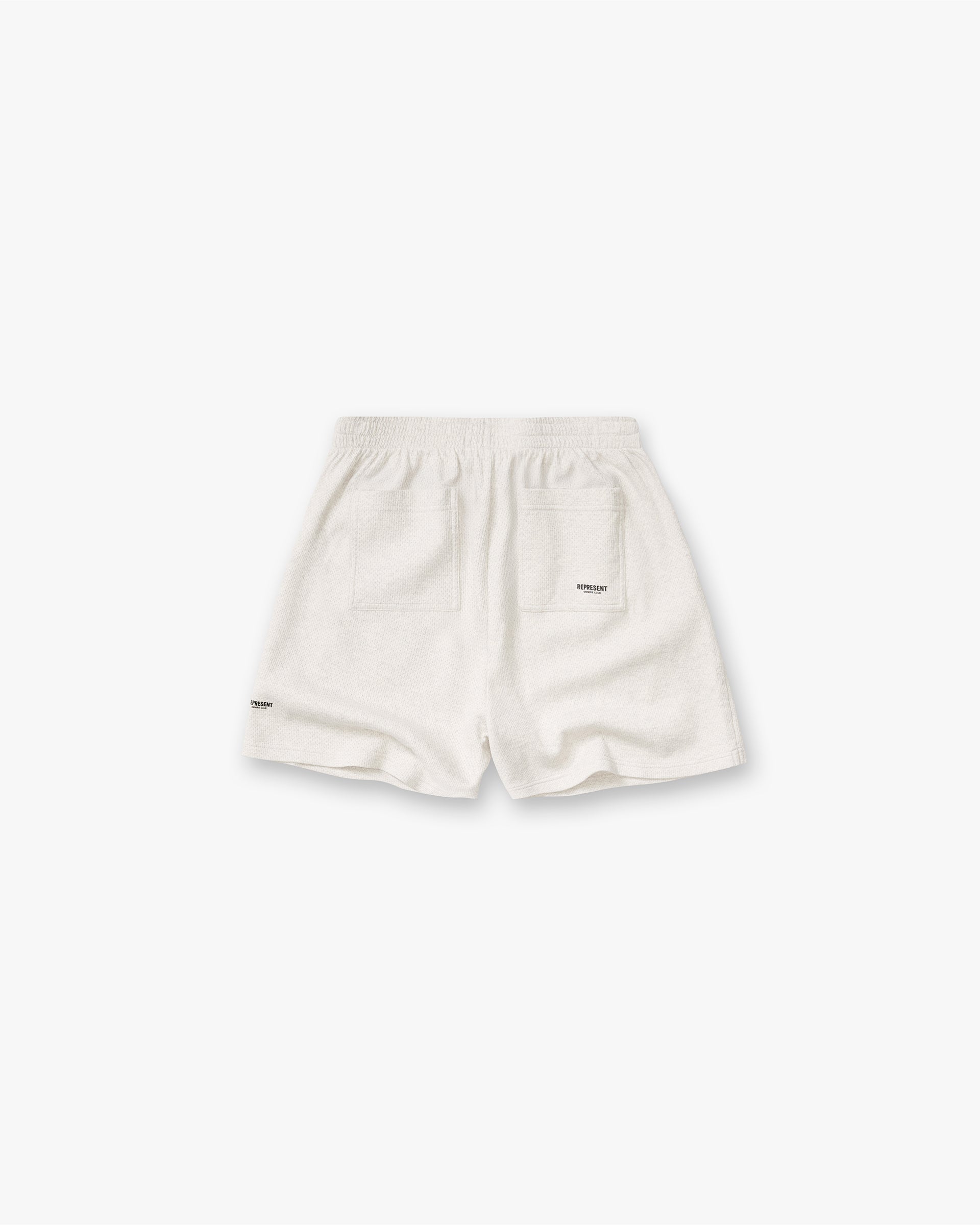Micro Owners Club Mesh Shorts - Cream Marl
