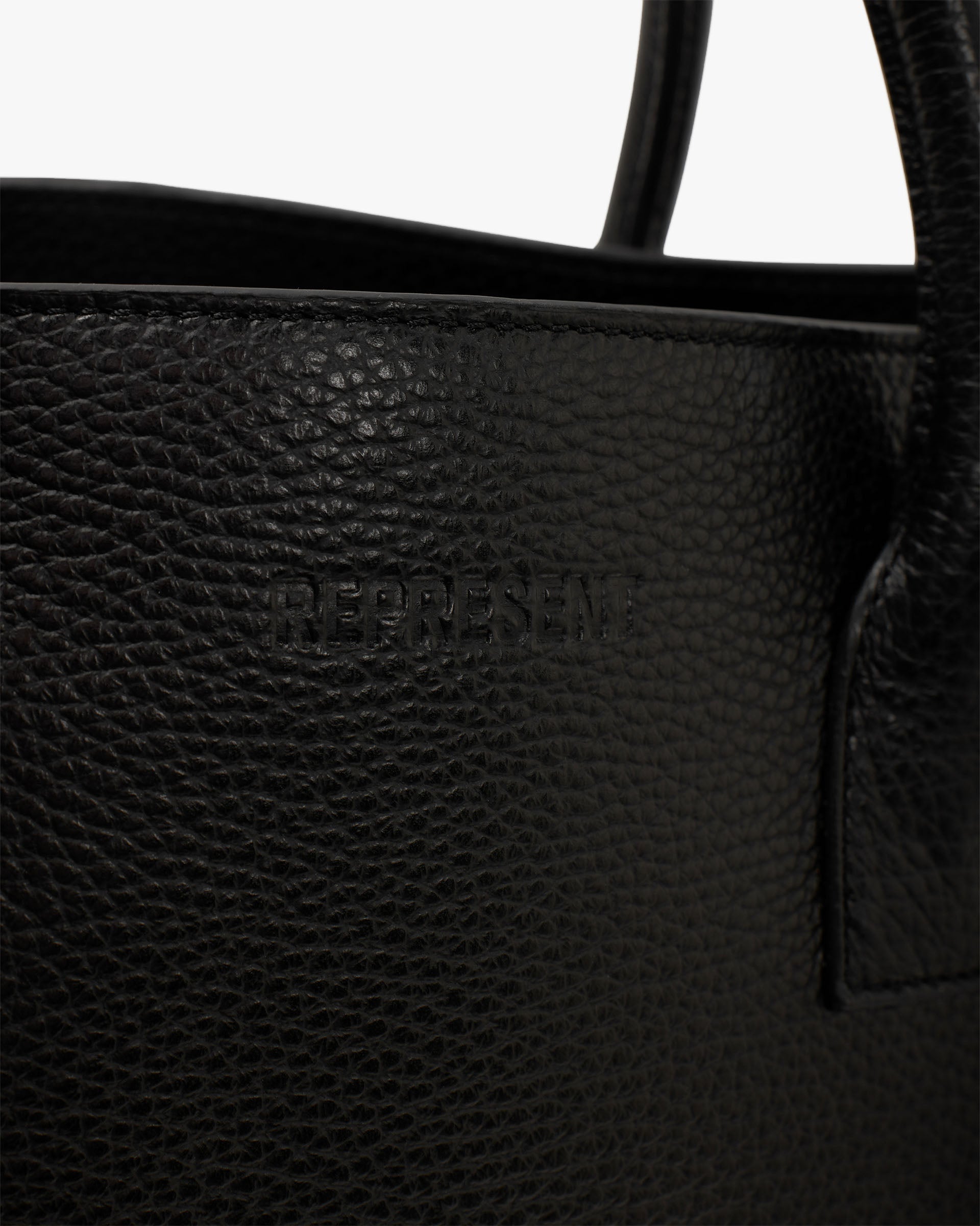 HTN XL Leather Bag - Black