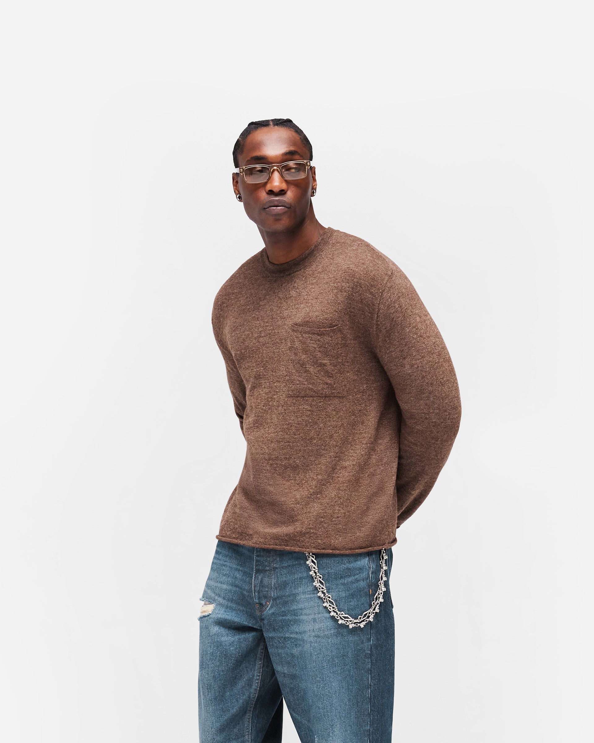 GH Knitted Long Sleeve Top - Espresso