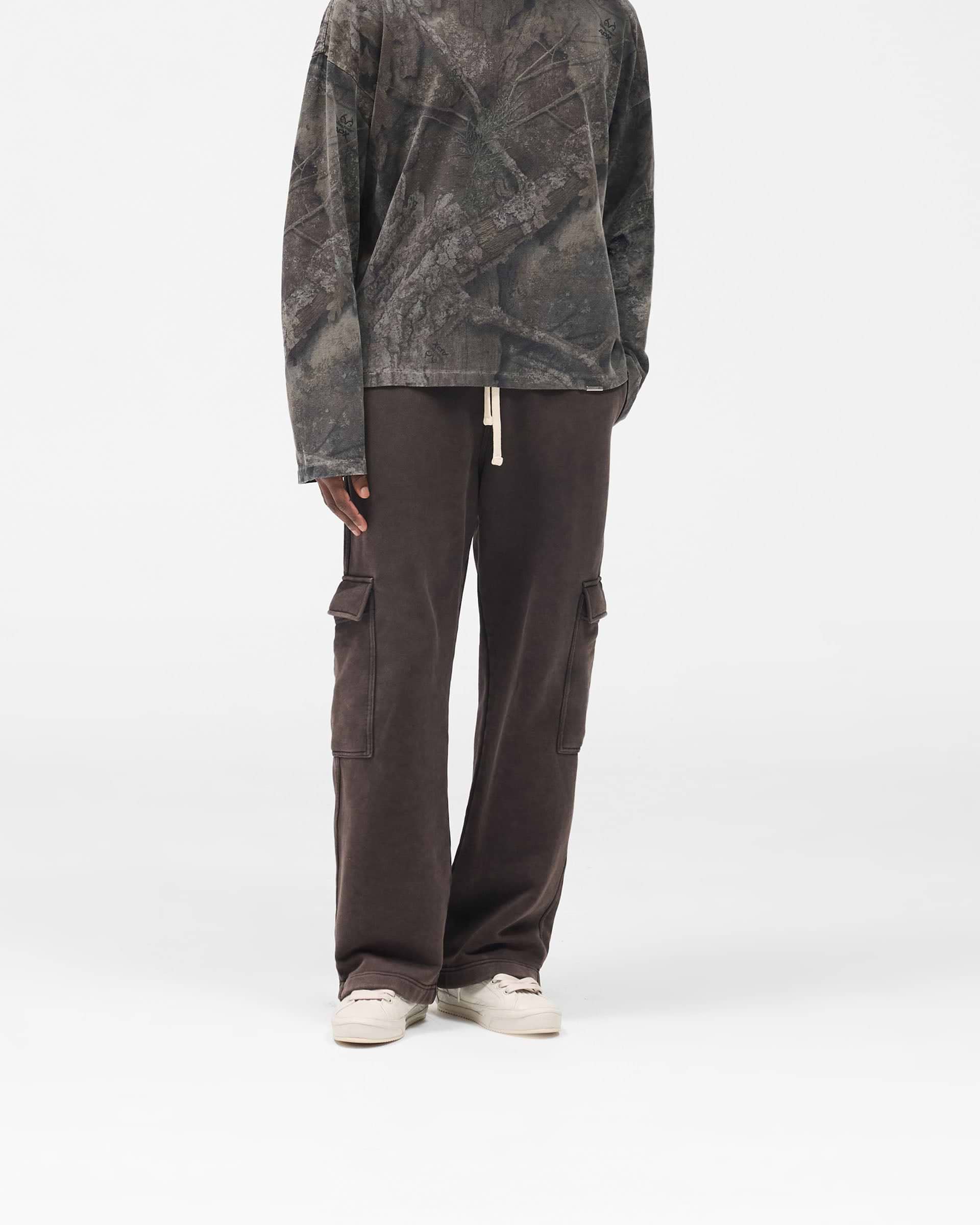 Initial Cargo Sweatpants - Coffee