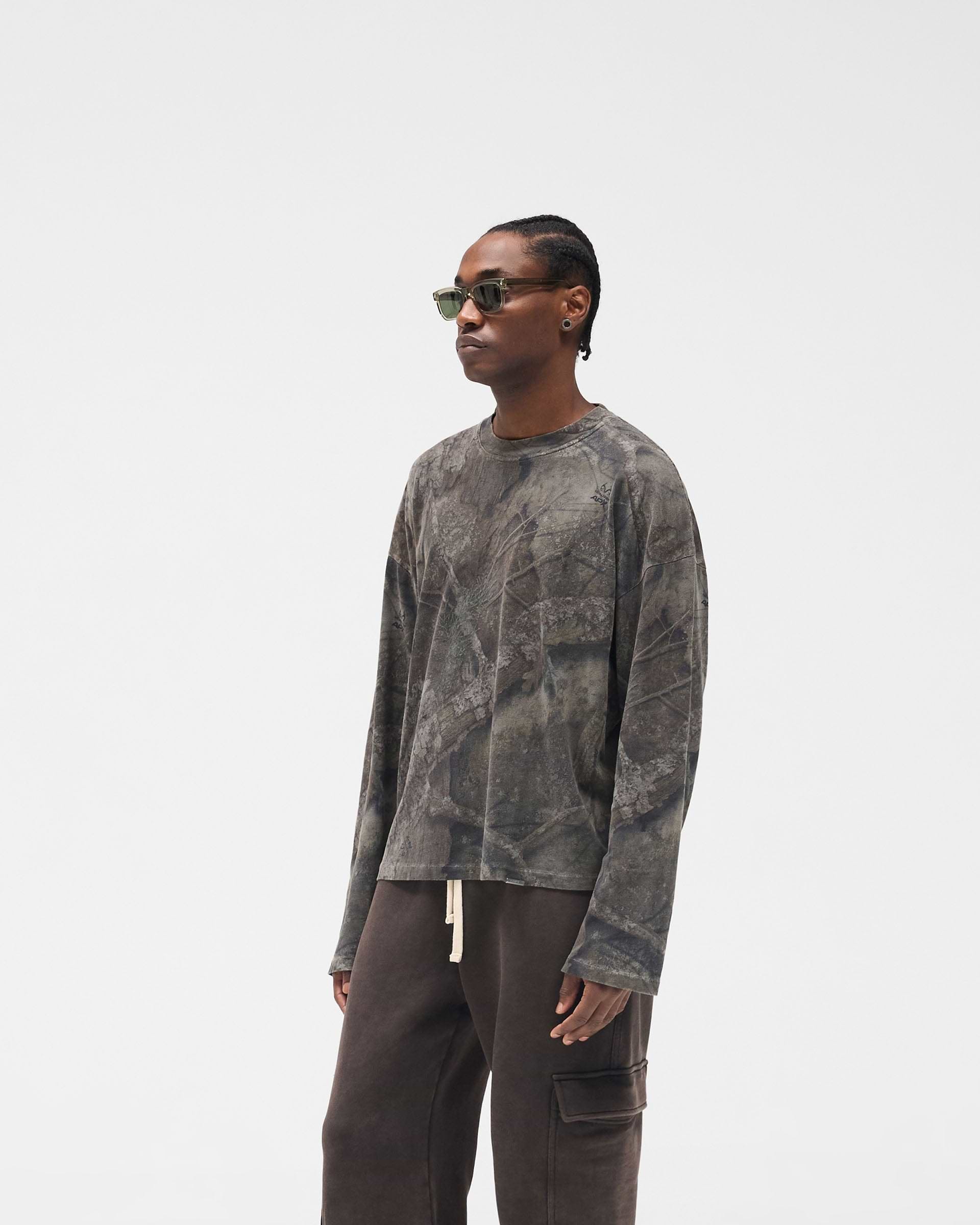 Initial Overdye Realtree® Long Sleeve T-Shirt - Overdyed Black