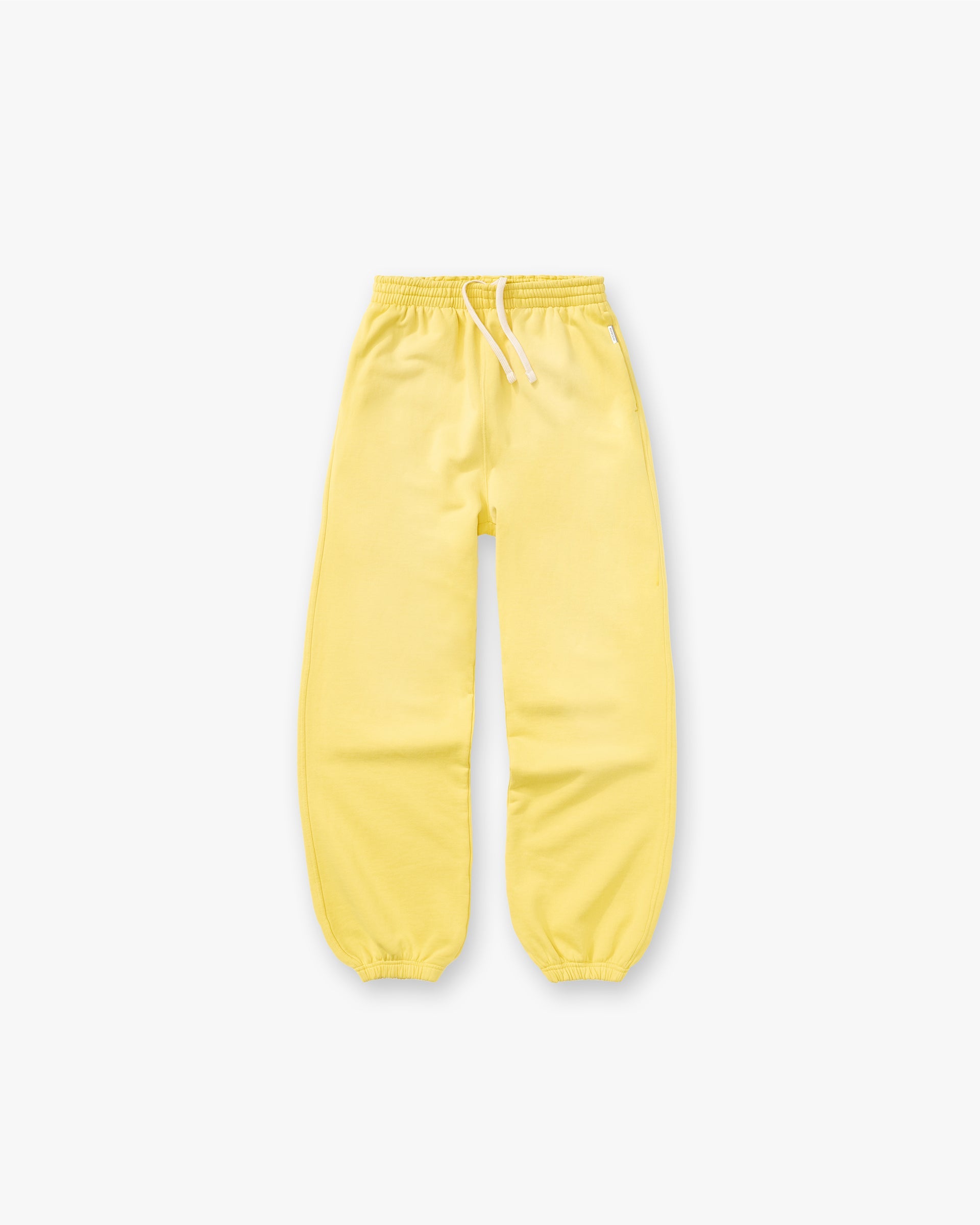 Initial Wide Leg Cuffed Sweatpant - Canary Yellow