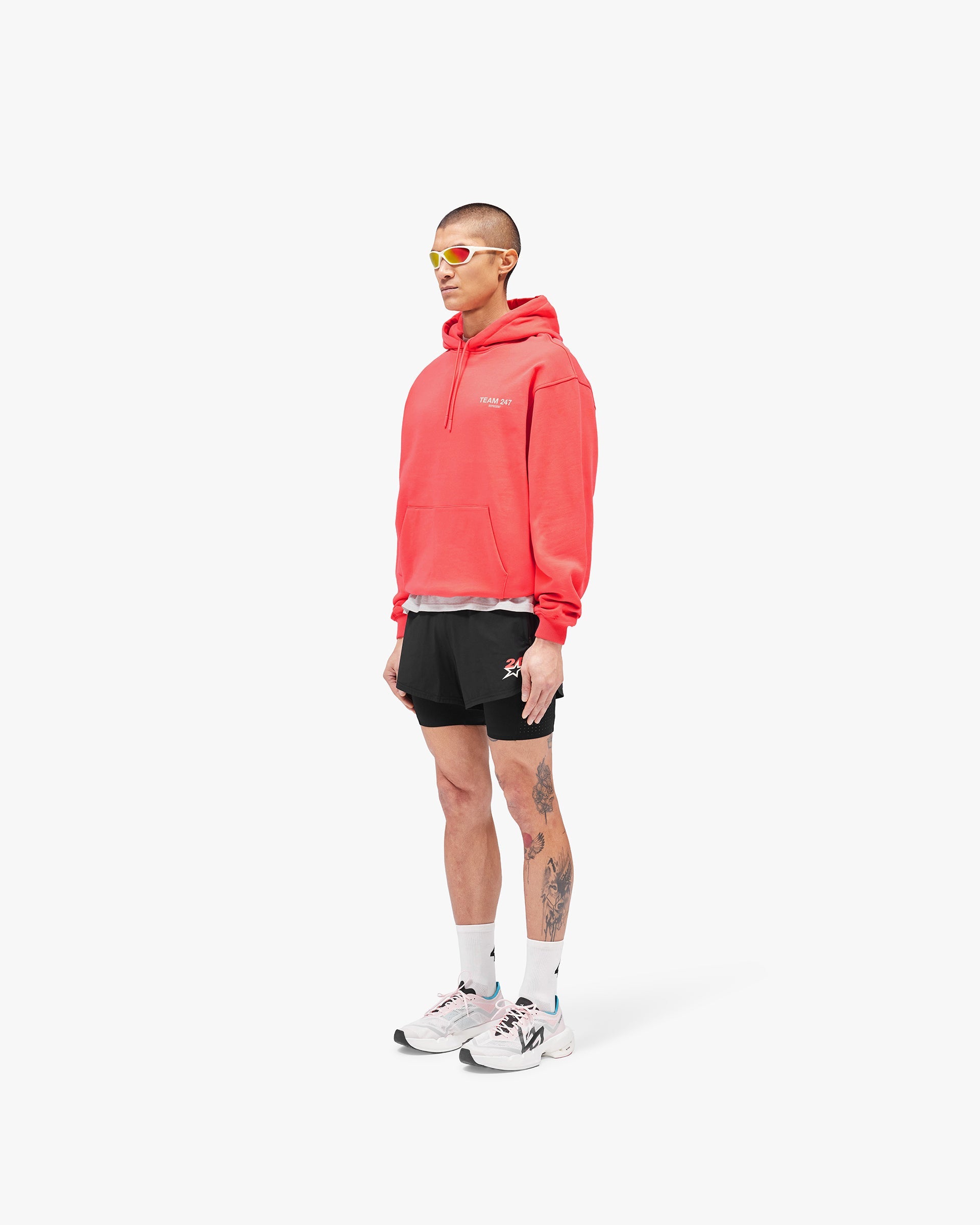 Team 247 Oversized Hoodie - Racing Red
