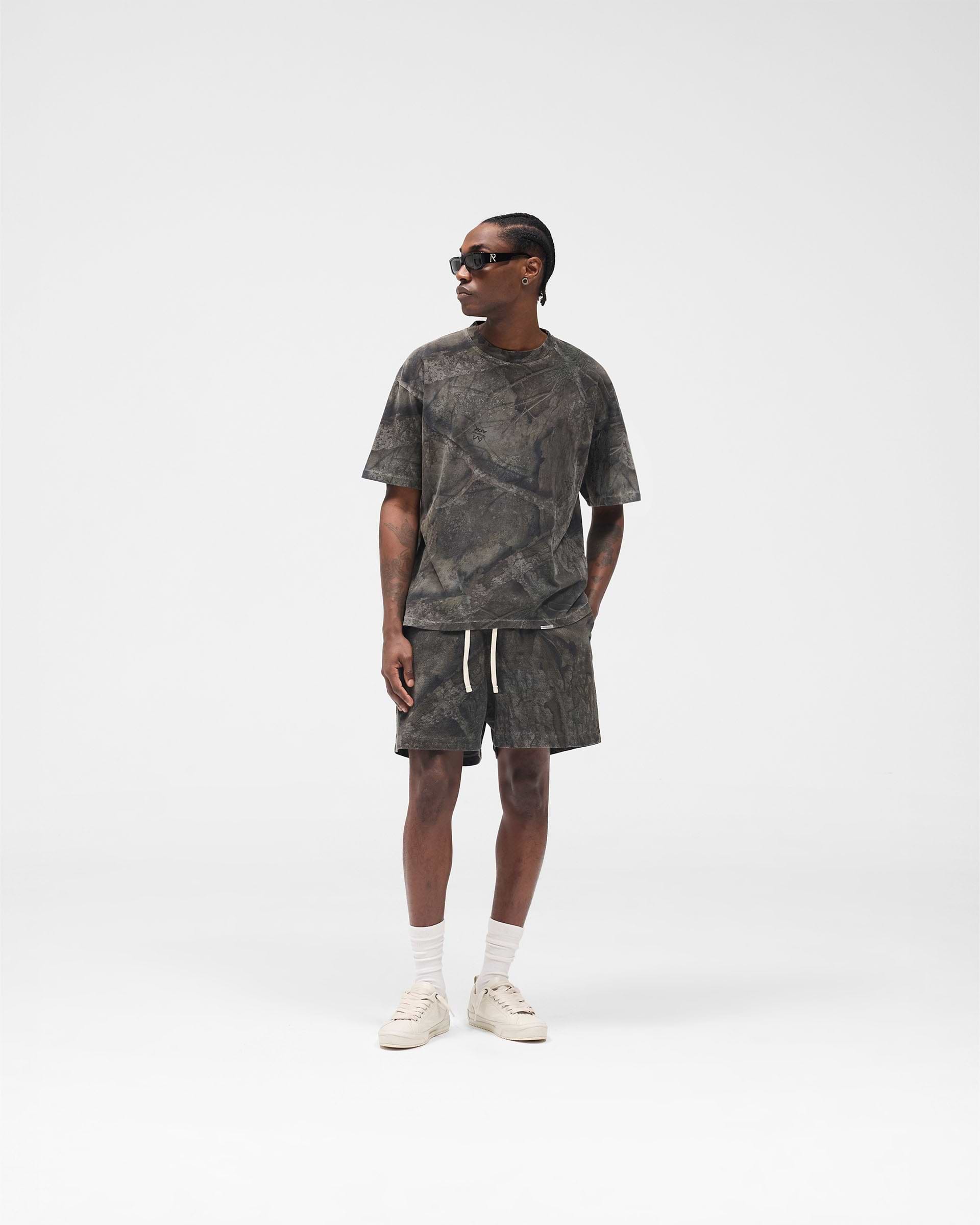 Initial Overdye Realtree® Oversized T-Shirt - Overdyed Black