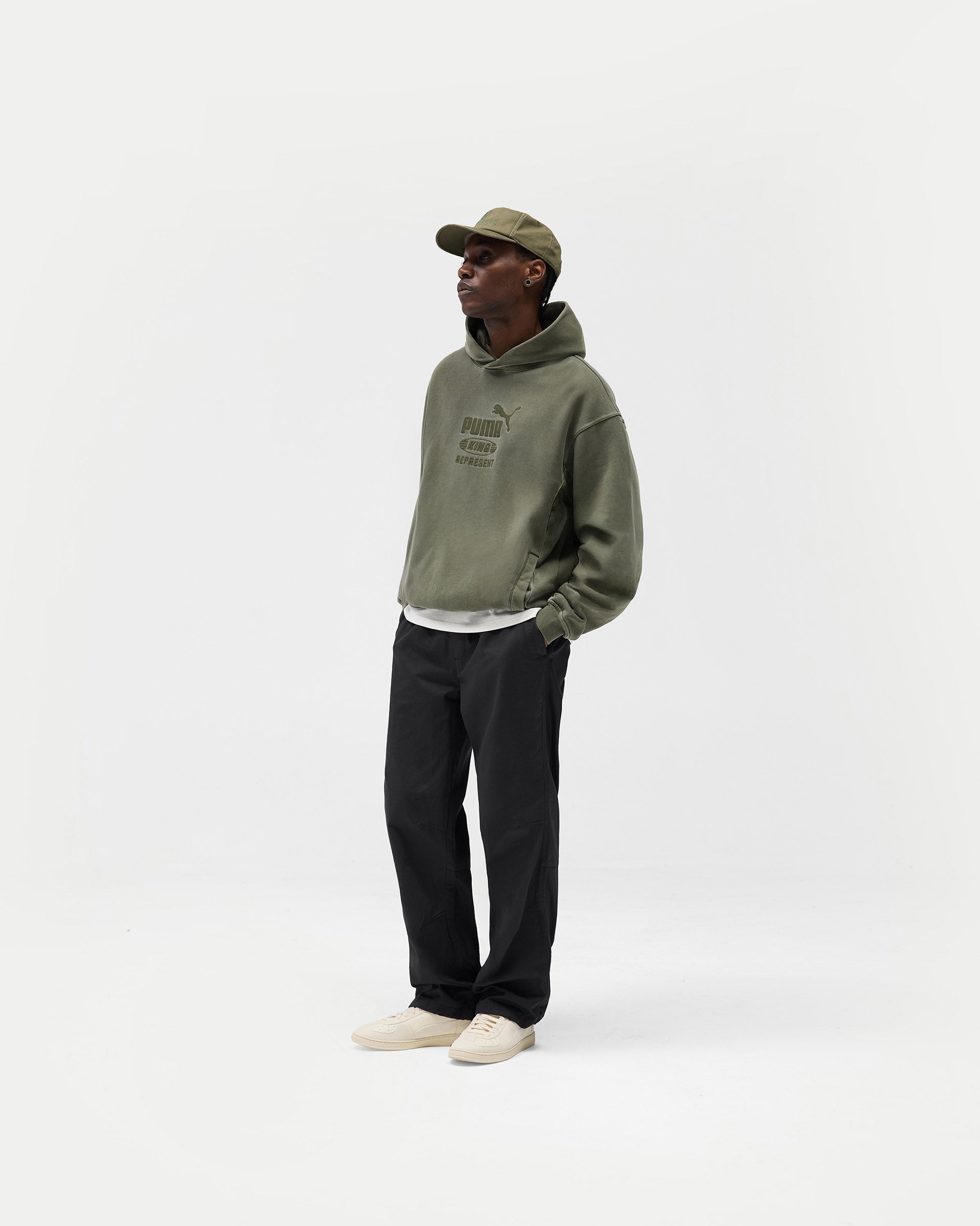 Represent X Puma Graphic Hoodie - Night Pine