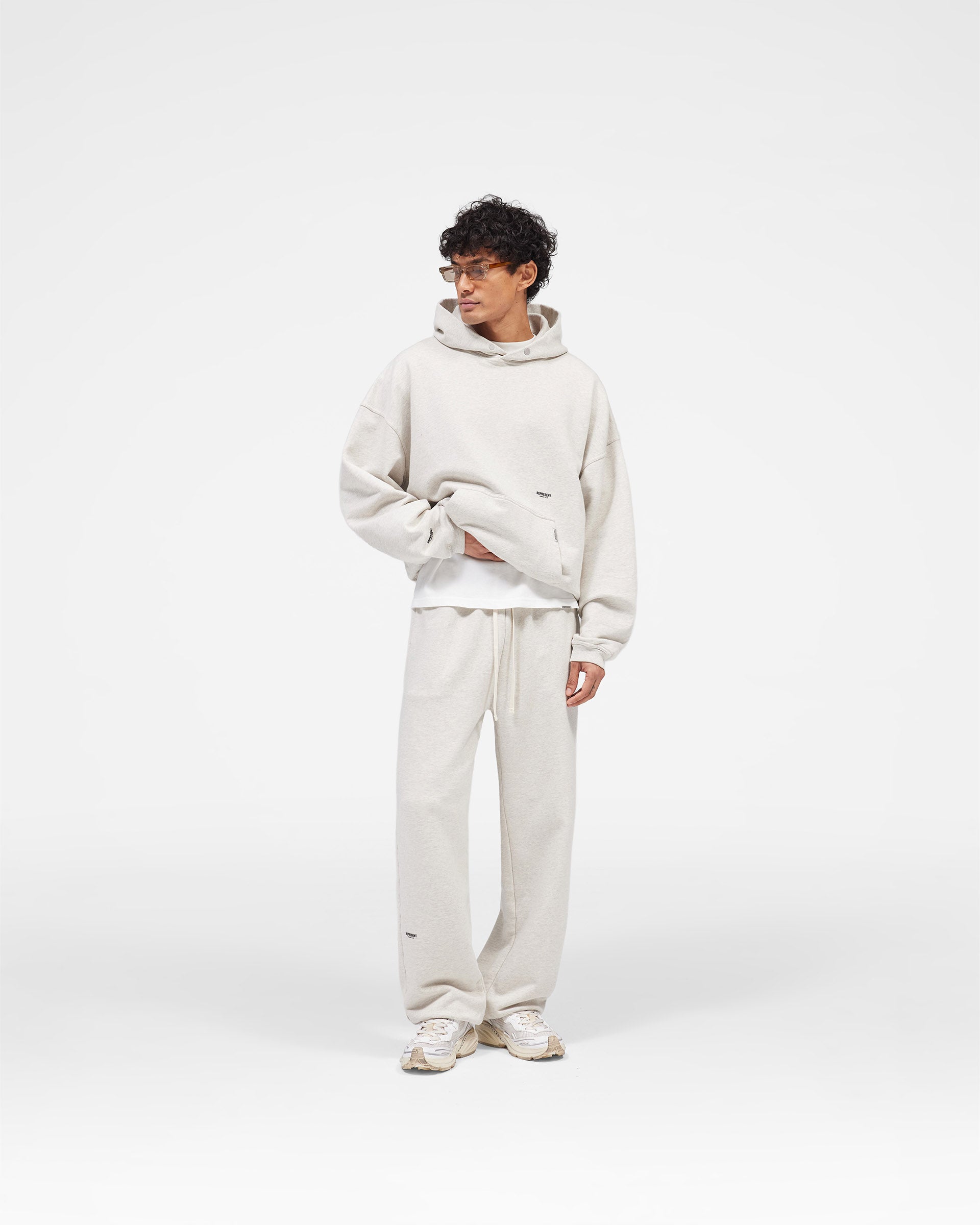 Micro Owners Club Hoodie - Cream Marl