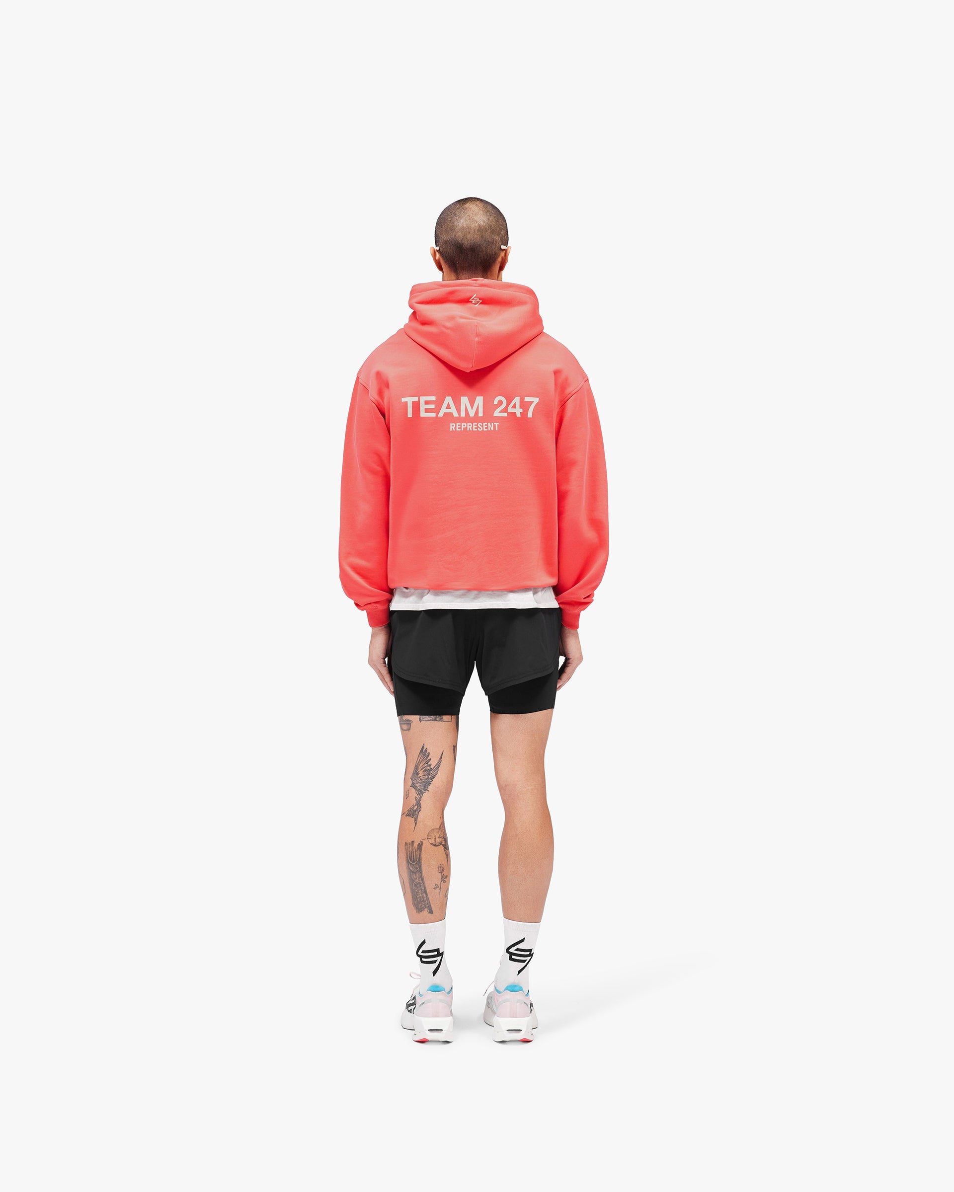Team 247 Oversized Hoodie - Racing Red