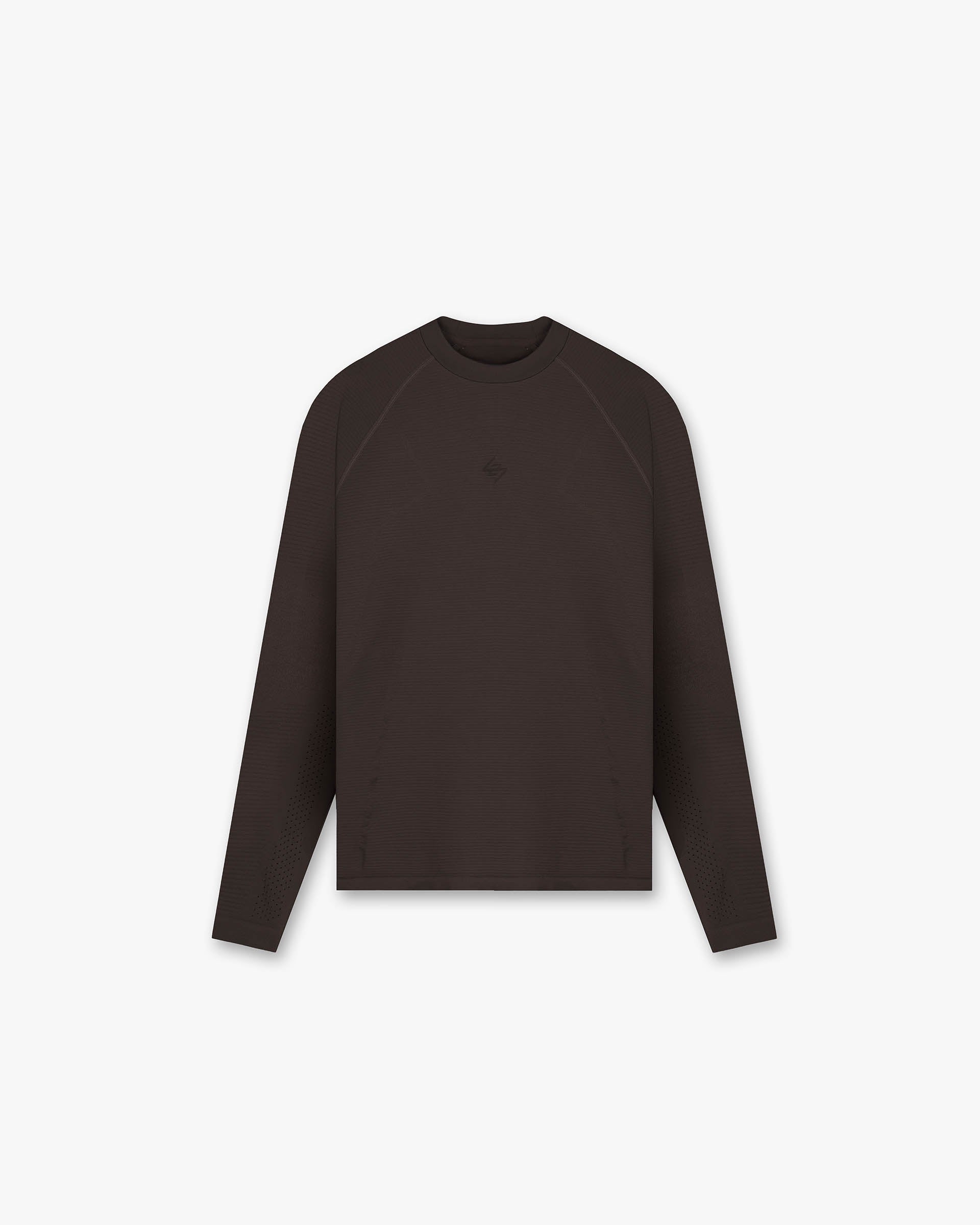 247 Uprising Long Sleeve Seamless T-Shirt - Chocolate