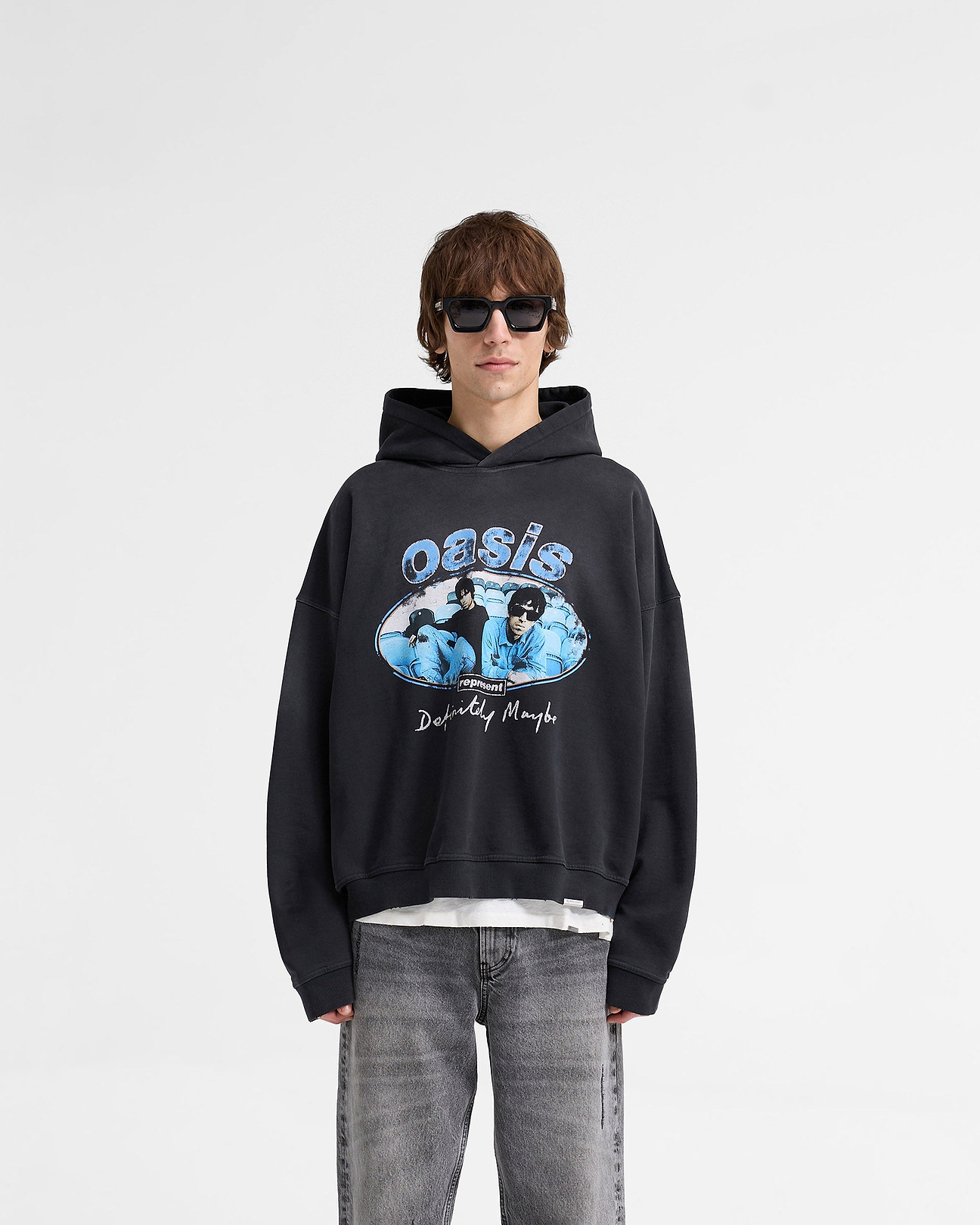 【新品】  REPRESENT / リプレゼント | Maine Road Hoodie プルオーバー パーカー | M | ブラック | メンズ Represent X Oasis Maine Road Hoodie | REPRESENT