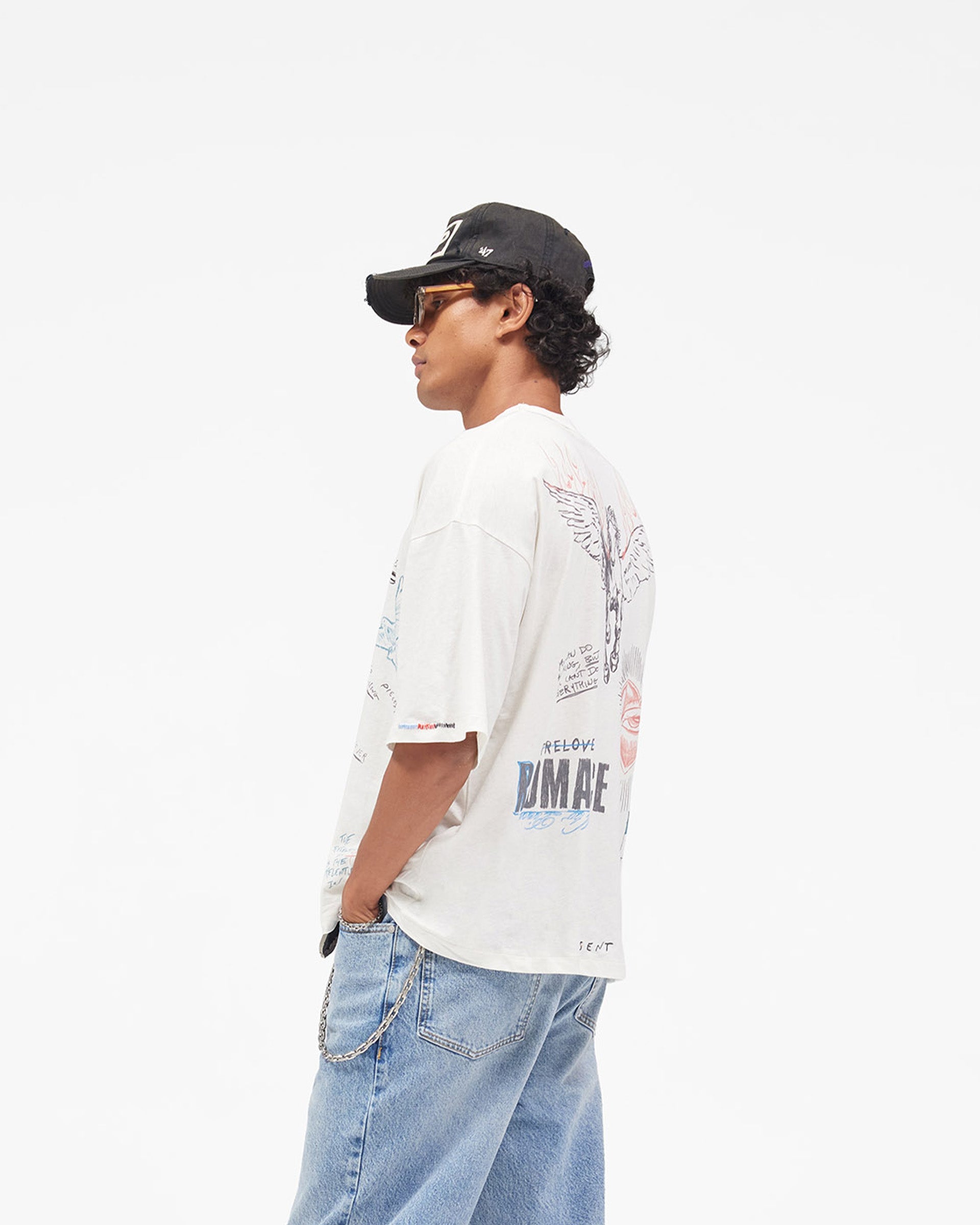 Heavier Than The Heavens T-Shirt - Antique White