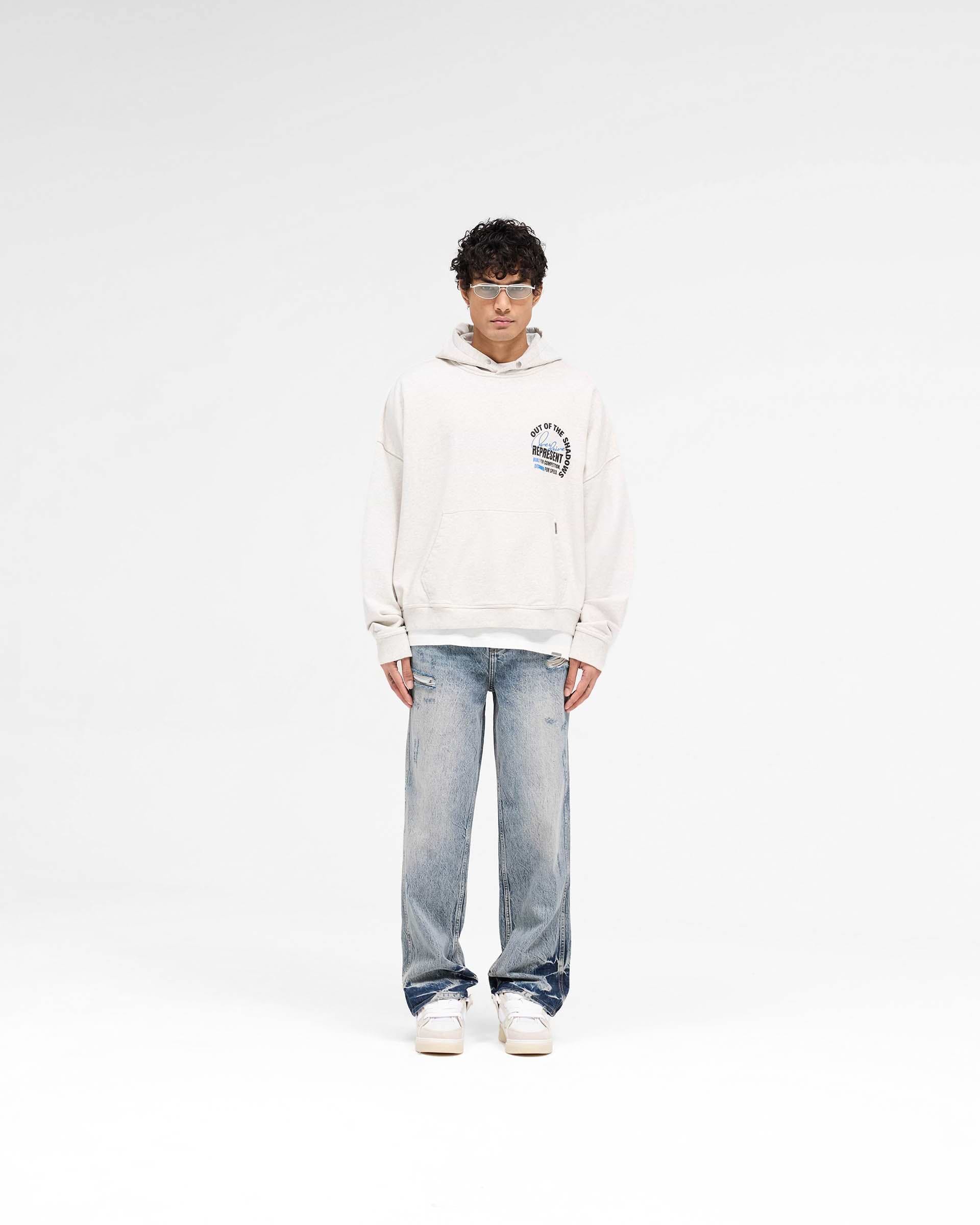 Out Of The Shadows Hoodie - Cream Marl
