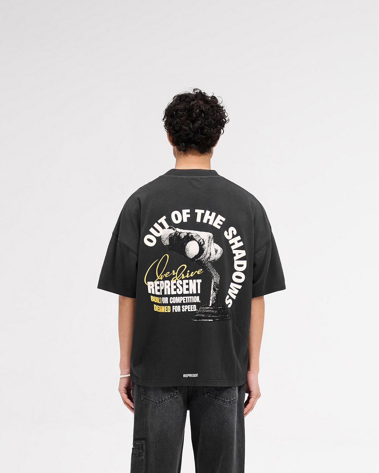 Shadows Tシャツ 黒 L Stained Black Shadows T-Shirt | Graphic T shirts | REPRESENT