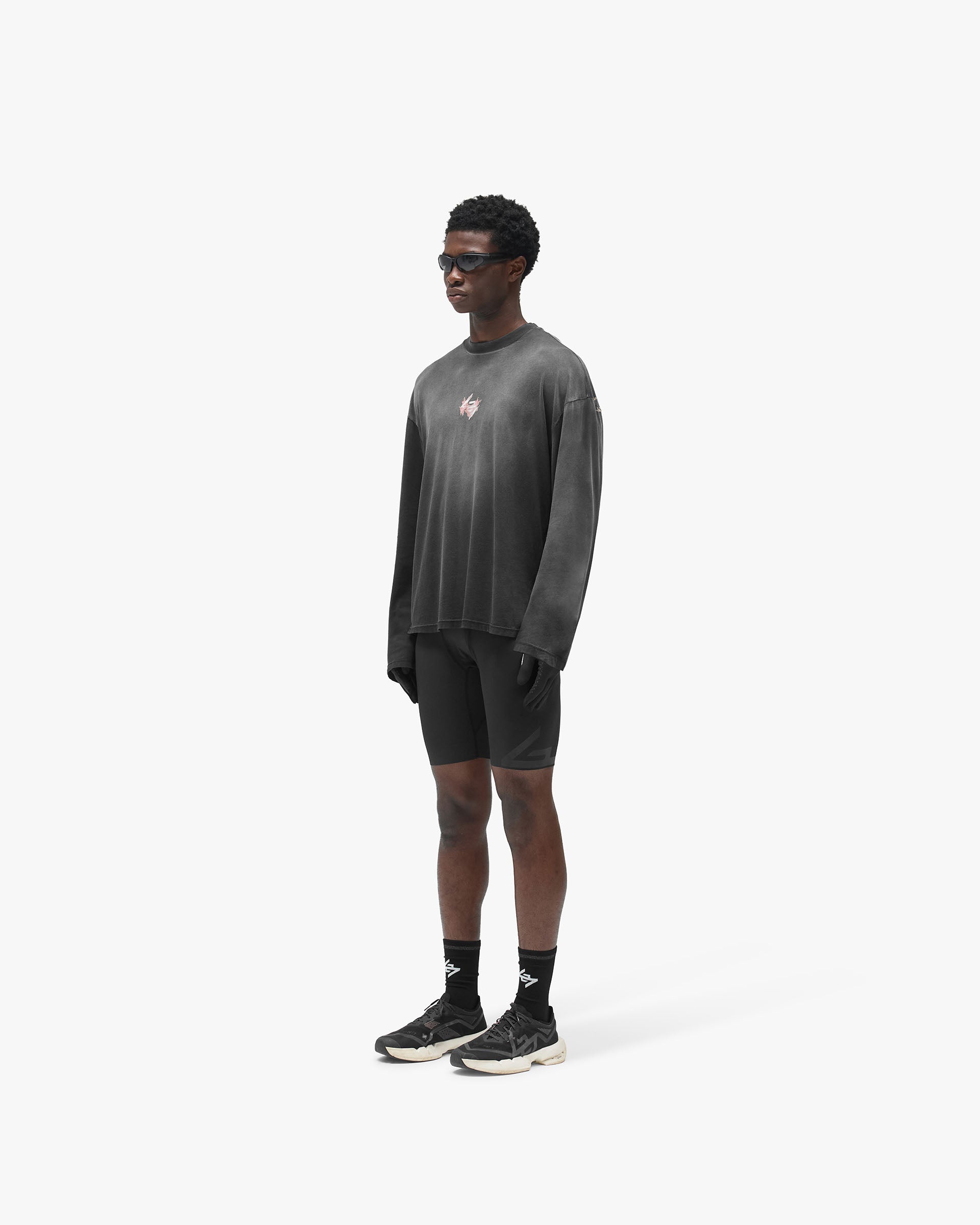 247 Ignite Long Sleeve T-Shirt - Stained Black Wash