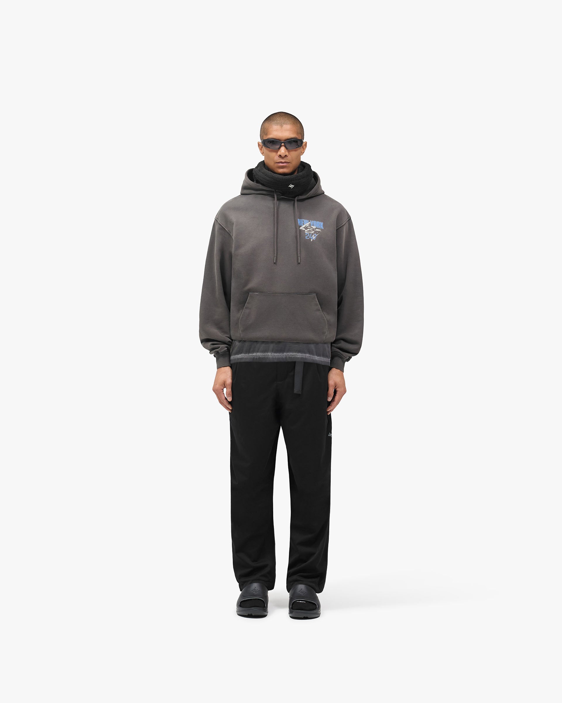 247 New York Hoodie - Washed Grey