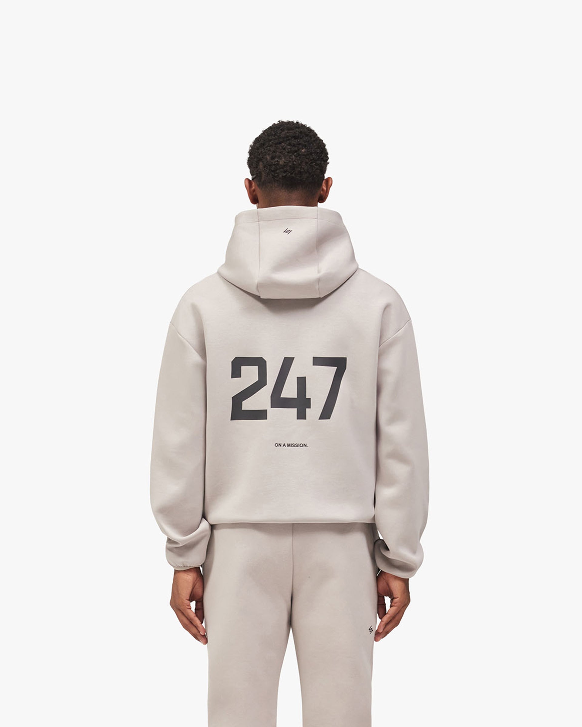 247 Form Zip Hoodie - Ash Grey