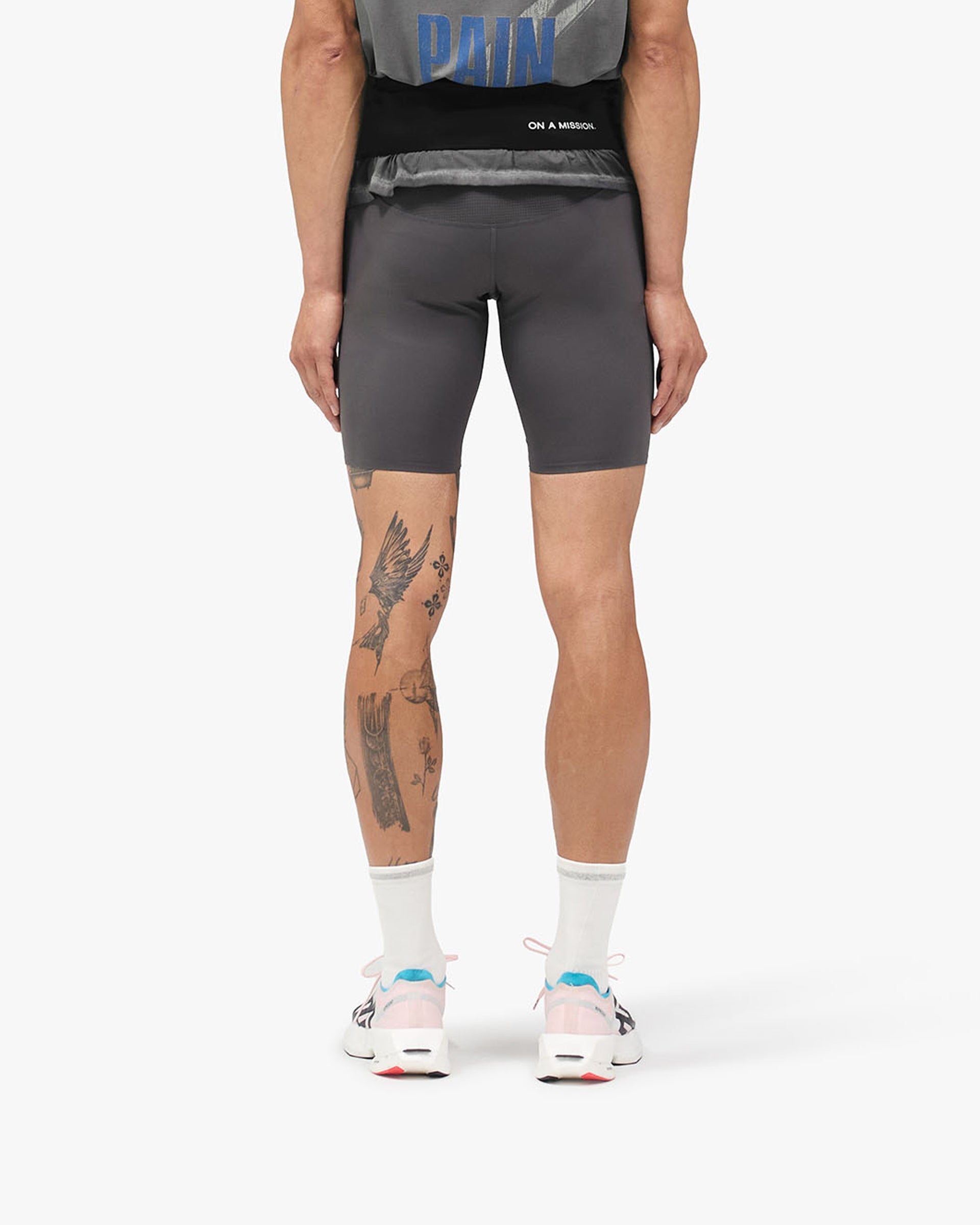 247 Race Half Tight - Washed Grey