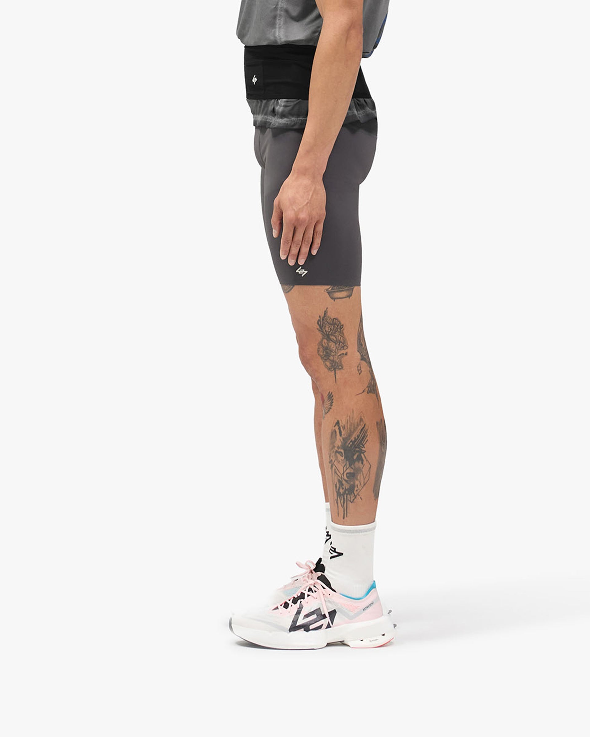 247 Race Half Tight - Washed Grey