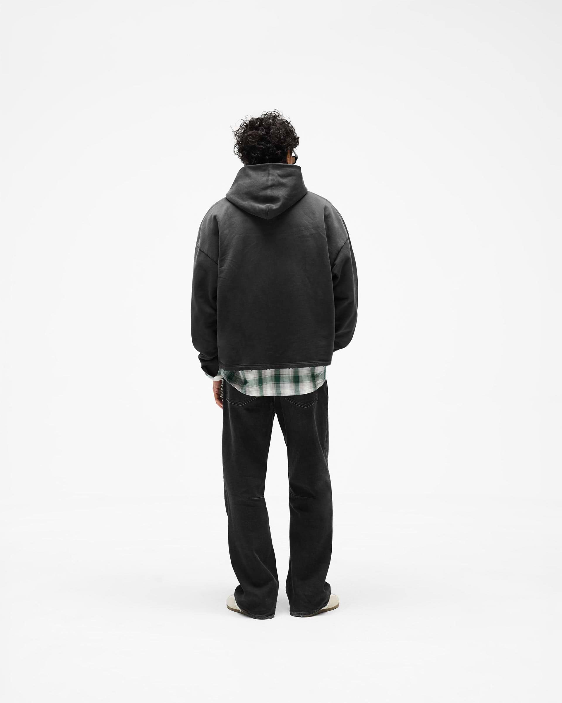 Represent Embellished Hoodie - Stained Black