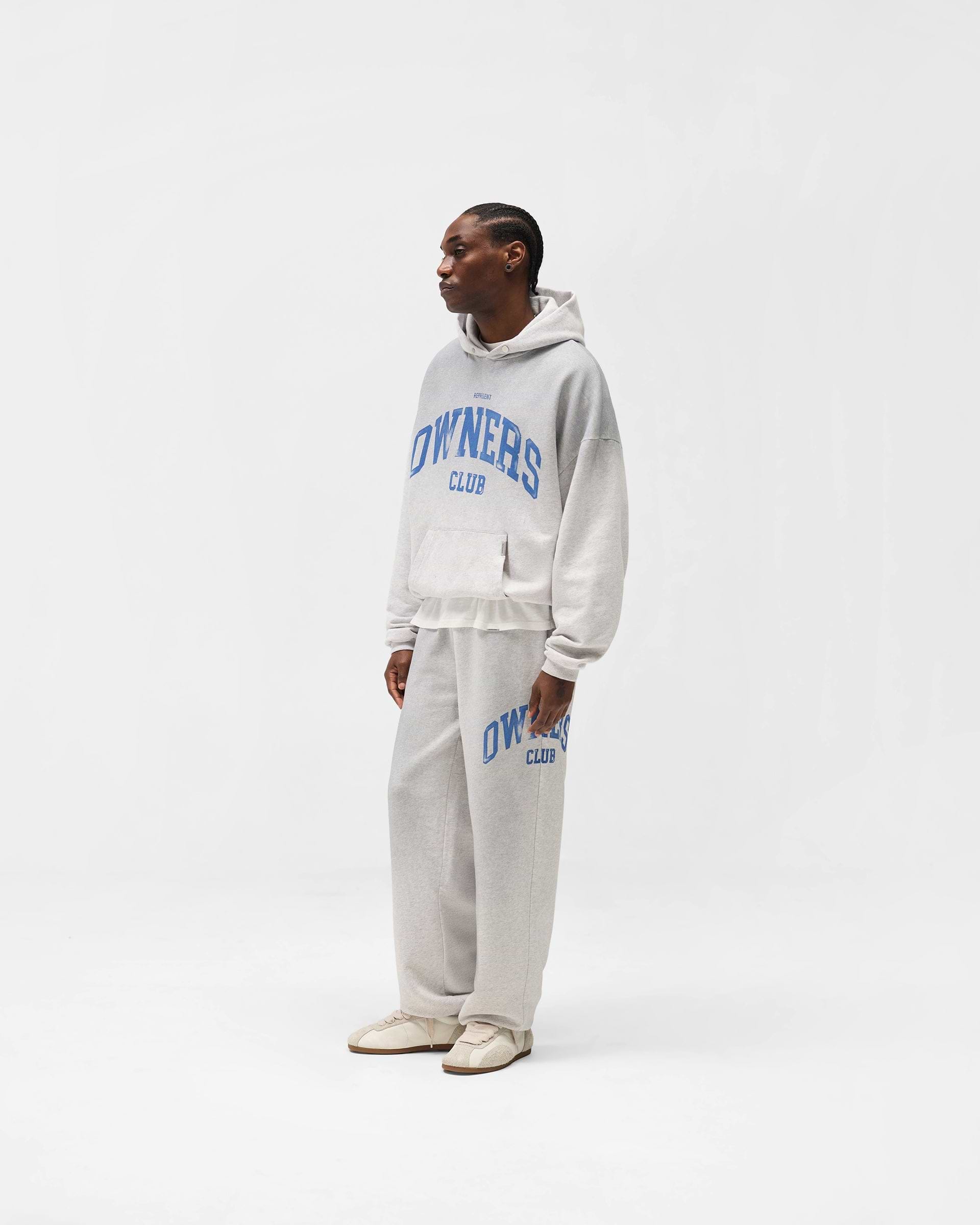Represent Owners Club Hoodie - Sprayed Ice Grey Marl