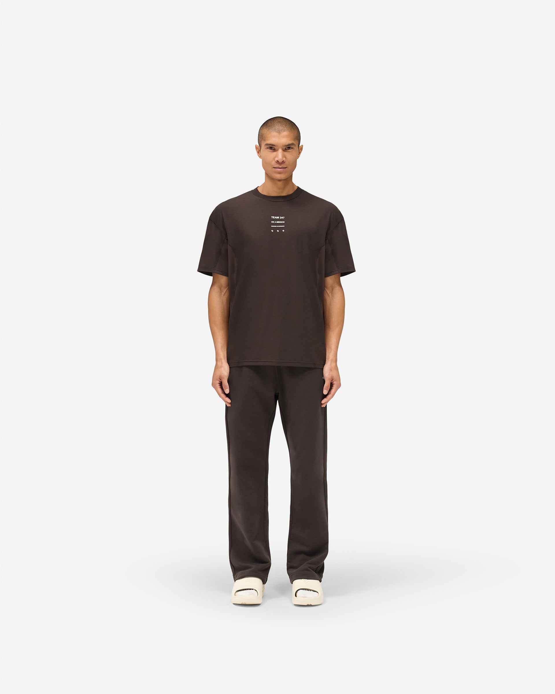 247 Straight Leg Jogger - Chocolate