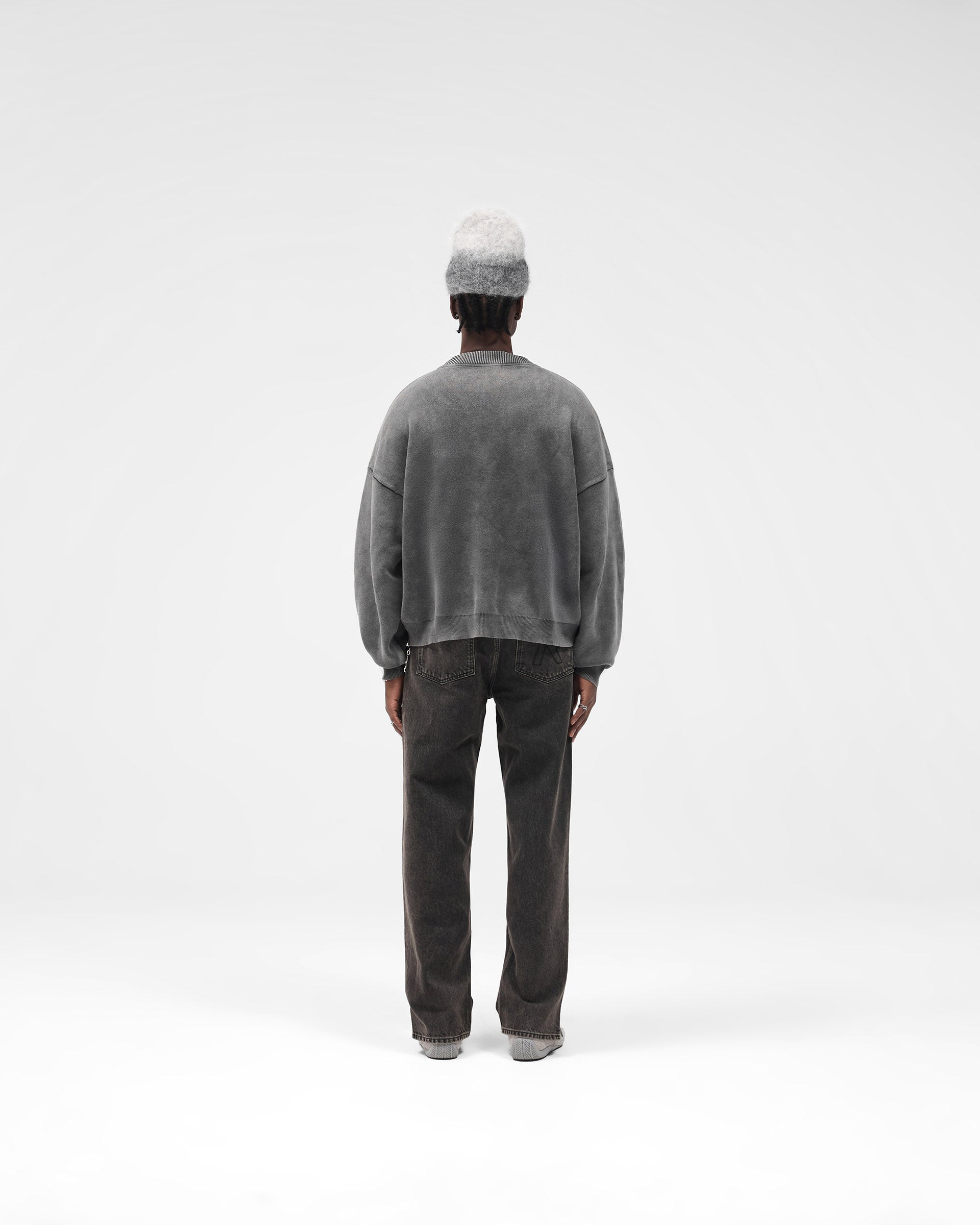 Stamped Sweater - Vintage Grey