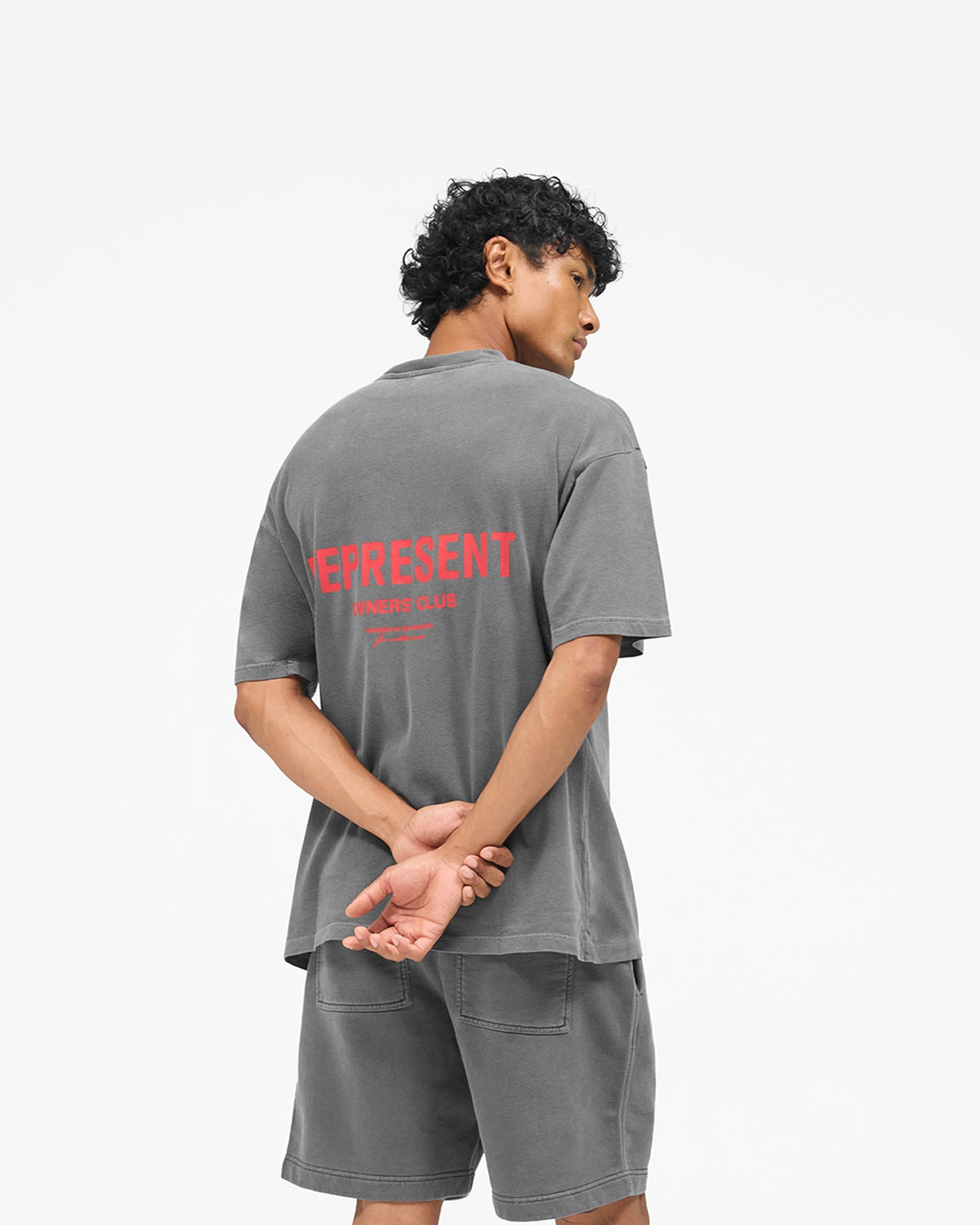 Represent Owners Club T-Shirt - Washed Black