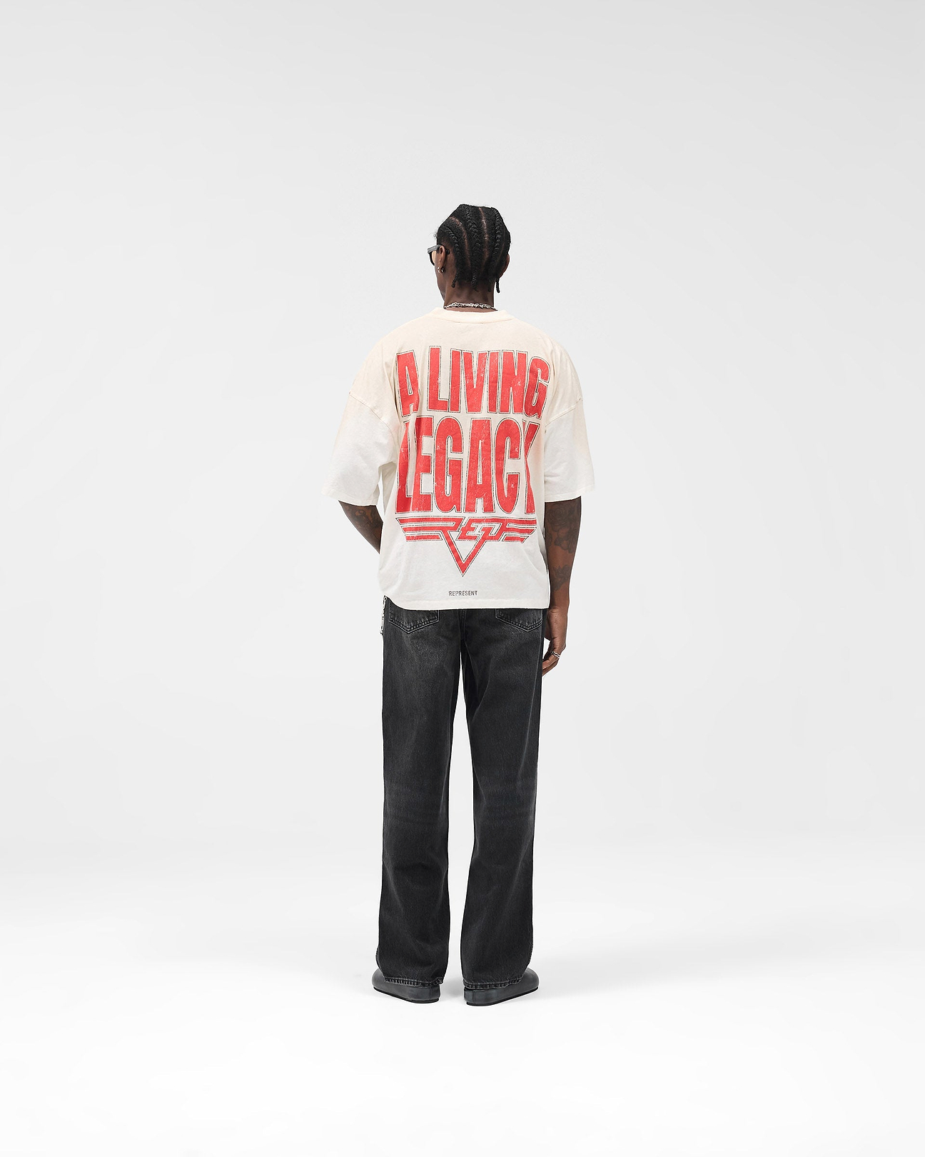 Flat White Reversible T-Shirt | Graphic T shirts | REPRESENT