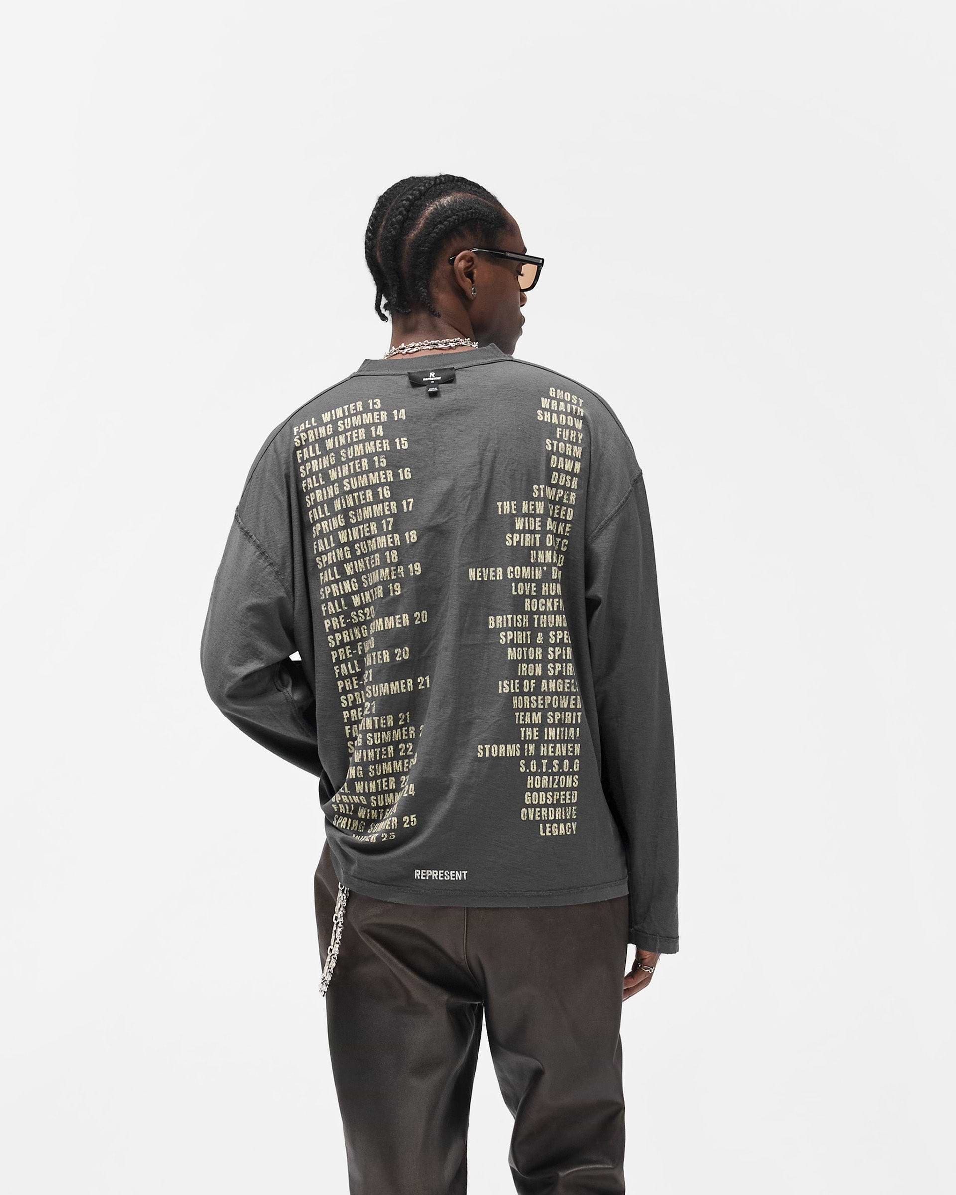 Reversible Living Legacy Tour Long Sleeve T-Shirt - Sun Fade Grey