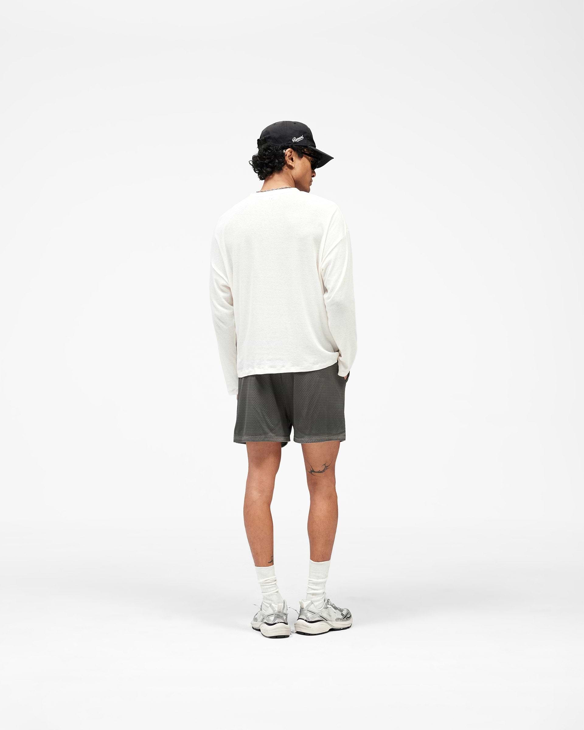 Washed Mesh Shorts - Vintage Grey