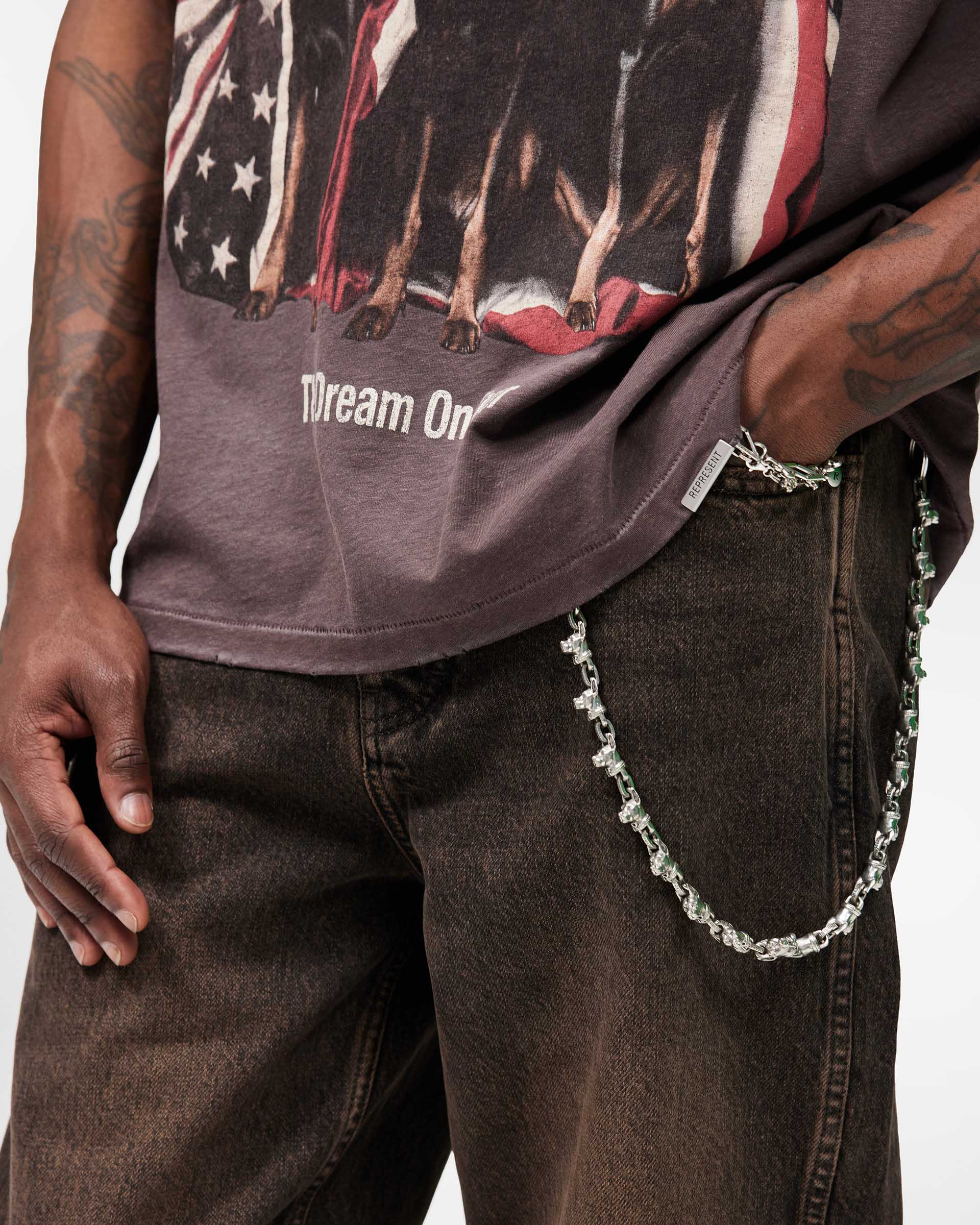 R2 Straight Leg Denim - Bark