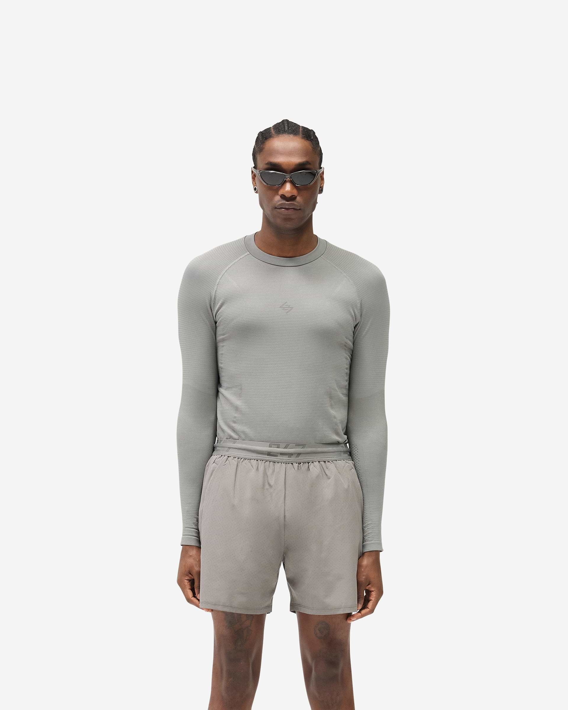 247 Uprising Long Sleeve Seamless T-Shirt - Steel