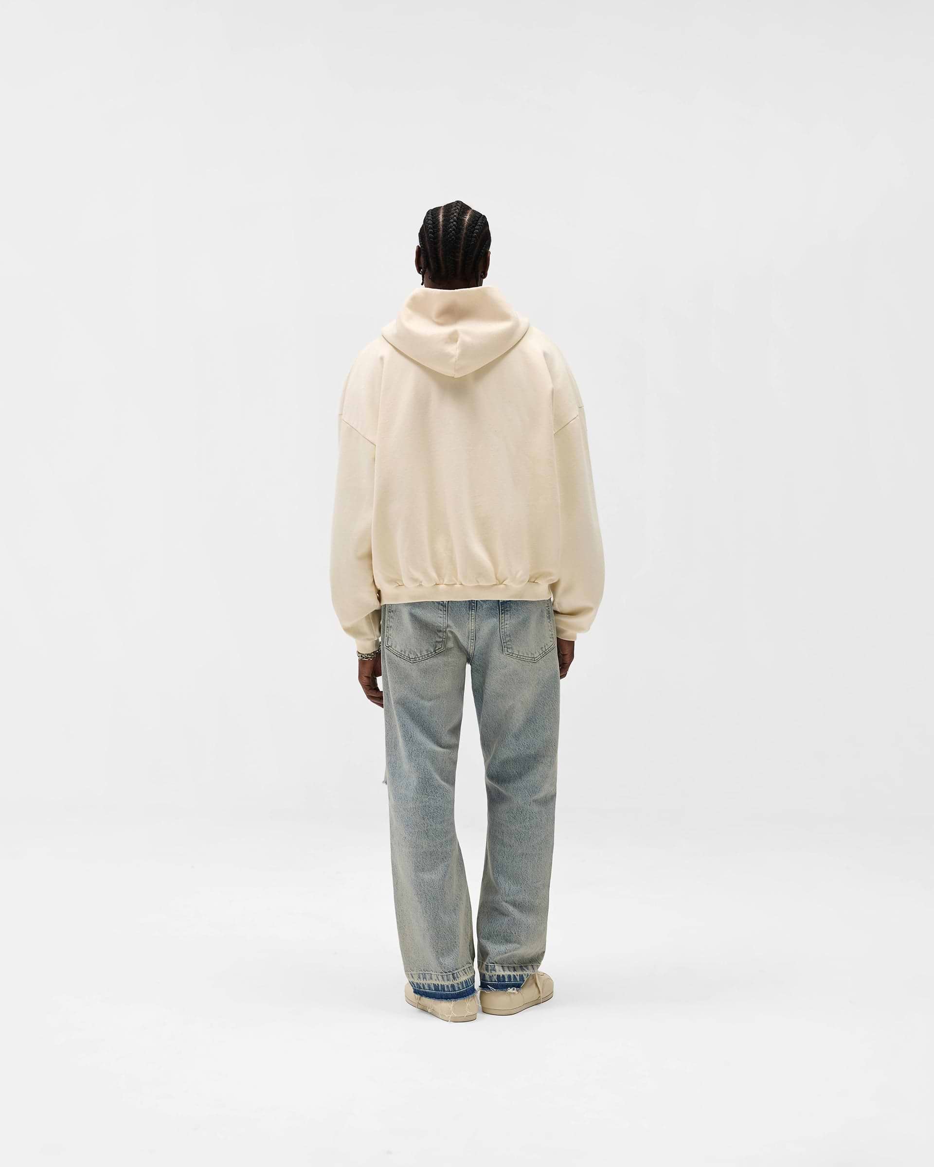 Represent Owners Club Zip Through Hoodie - Buttercream