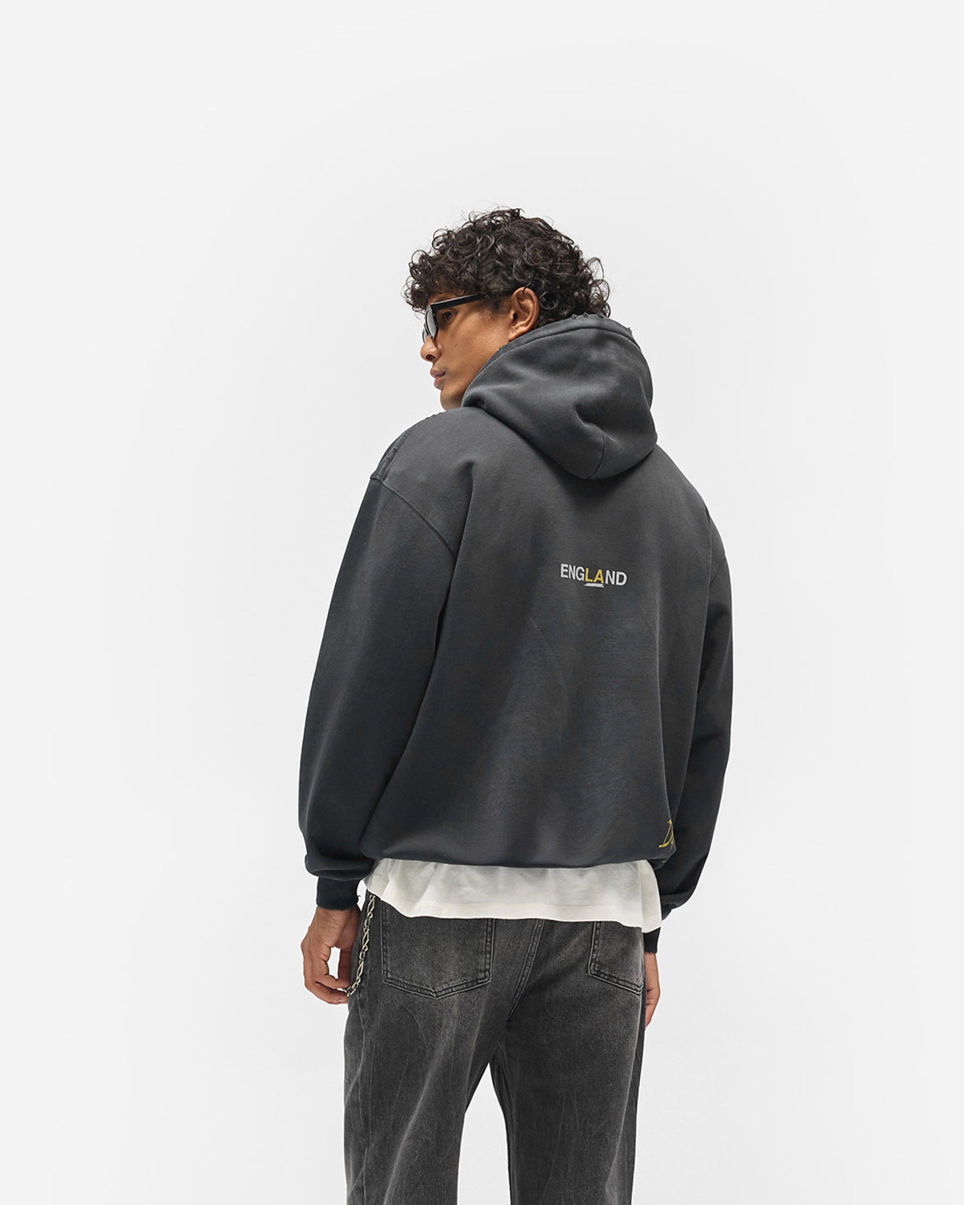 Enemy Hoodie - Washed Black