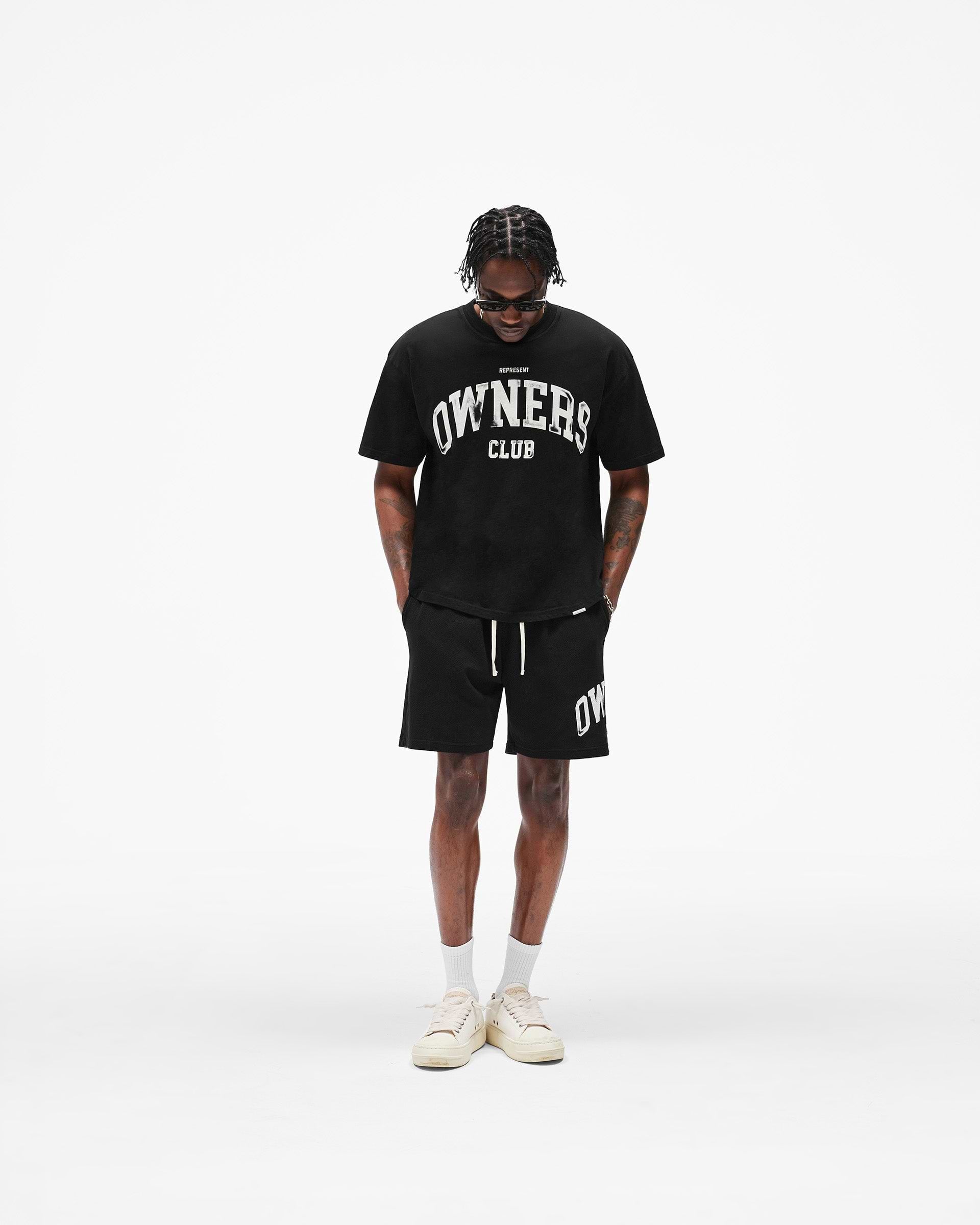 Represent Owners Club Mesh Short - Jet Black