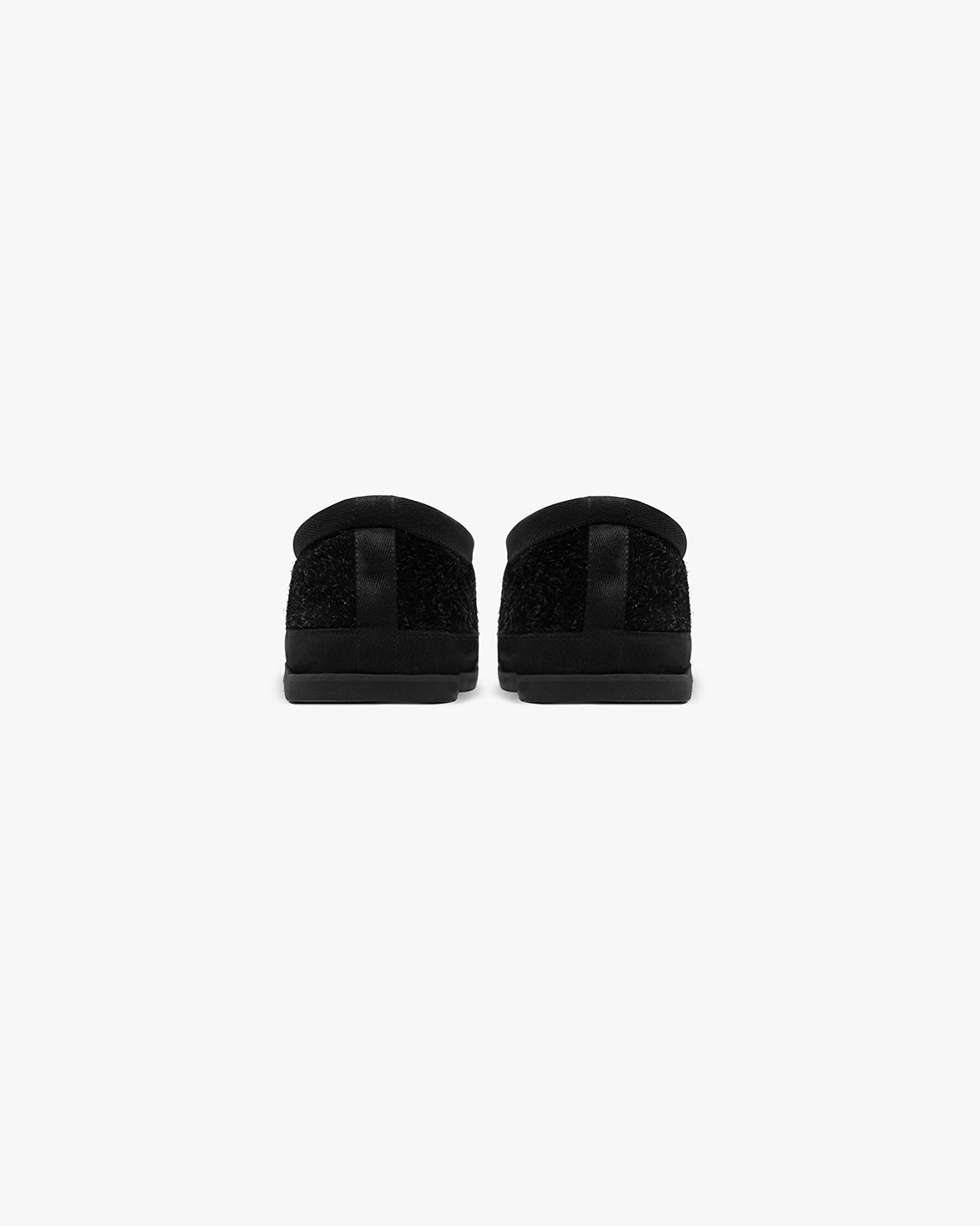 Winter Mule Hairy Suede - Black