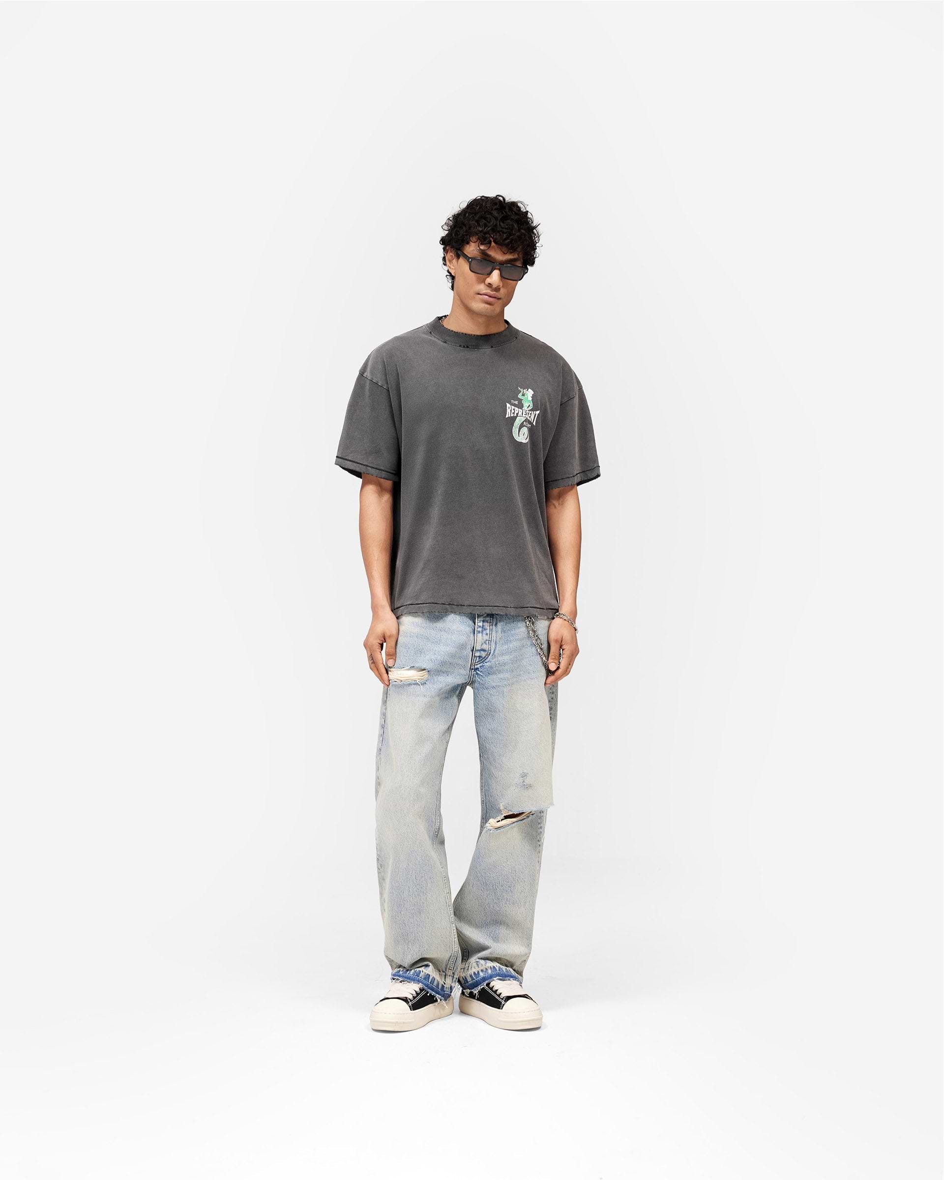 Represent x The Viper Room Dice T-Shirt - Vintage Grey